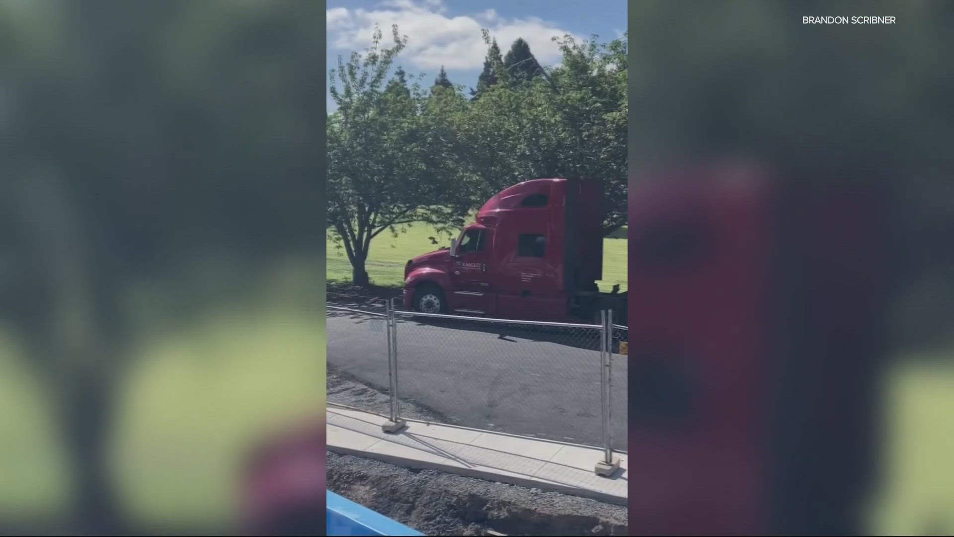 At one point, the suspect in the stolen semi tractor rammed into two deputy vehicles to get away. The chase ended on I-205 in Vancouver, Washington.