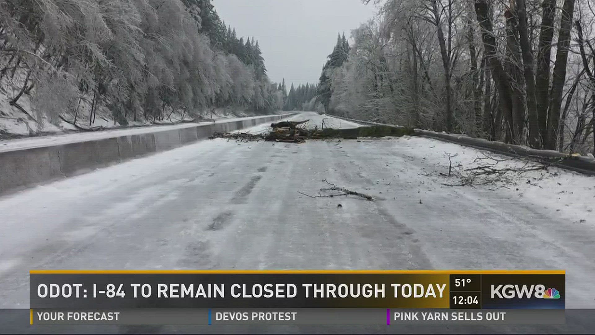 ODOT: I-84 to remain closed through today