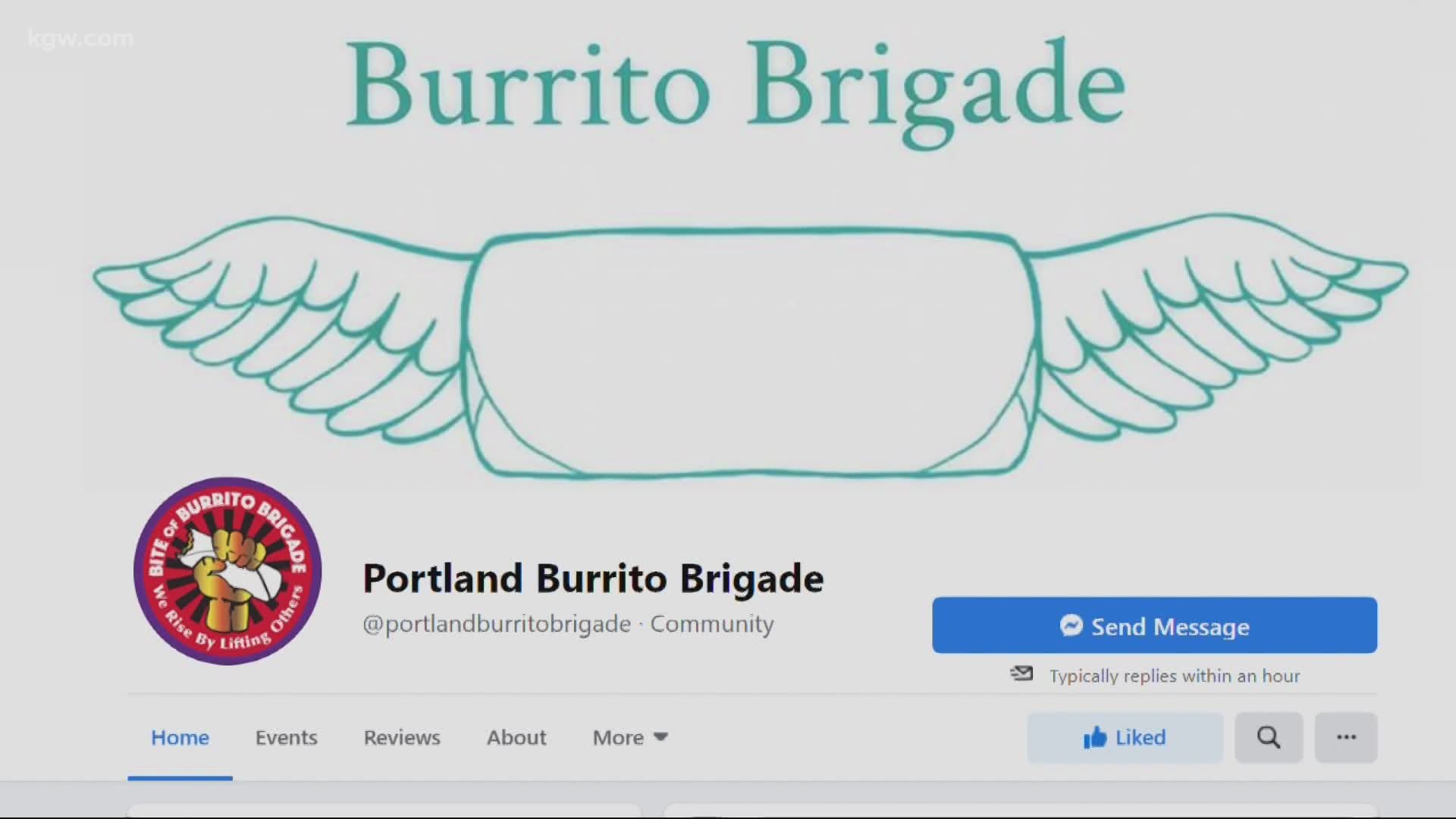 A group of volunteers called the "Burrito Brigade" has made it their mission to fill hungry bellies in Portland, despite the pandemic.