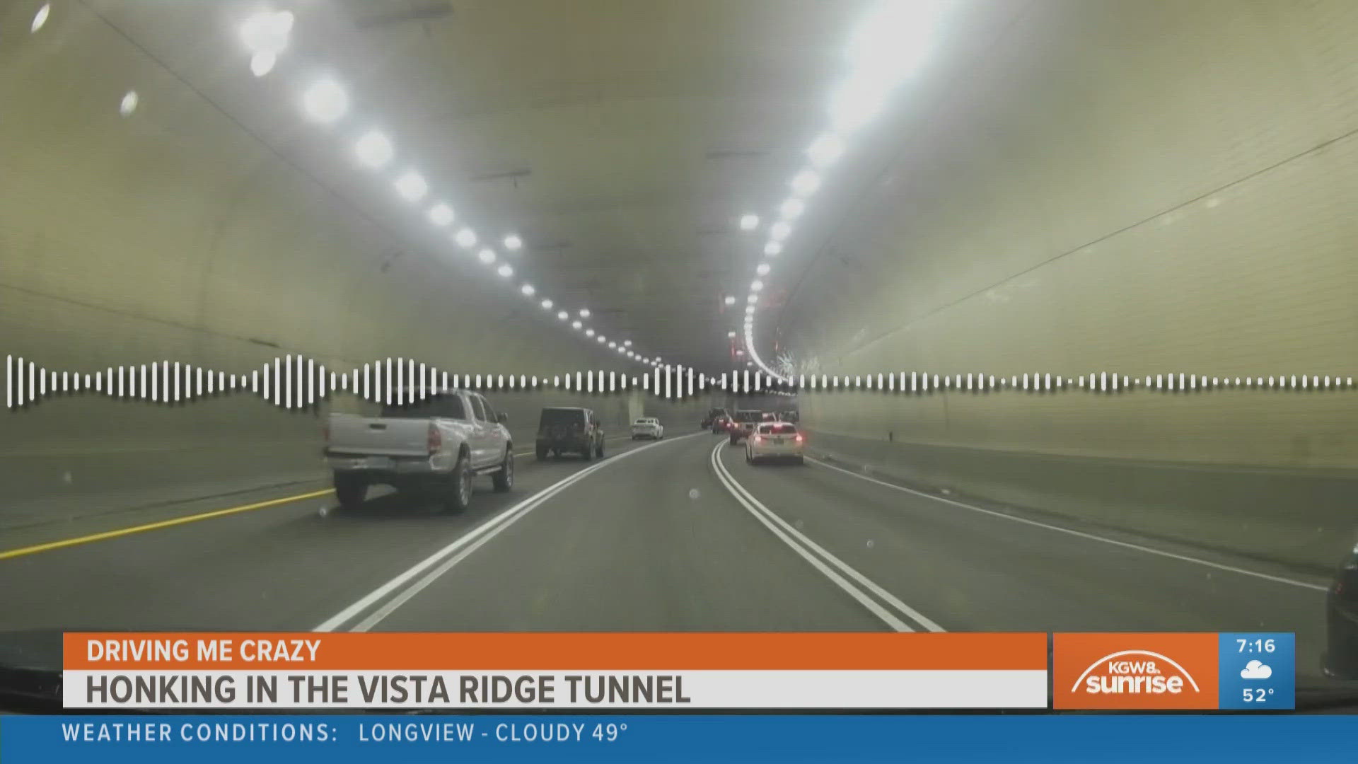 If you've ever driven through the Vista Ridge Tunnel near downtown Portland, chance are, you've heard people honking their horns. Chris McGinnis covered the topic.