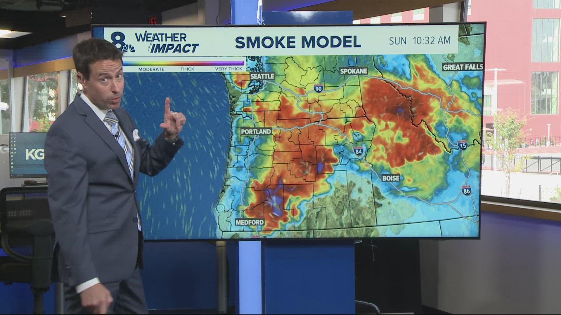 On Friday, KGW meteorologist Chris McGinness broke down how soon the wildfire smoke could clear out.