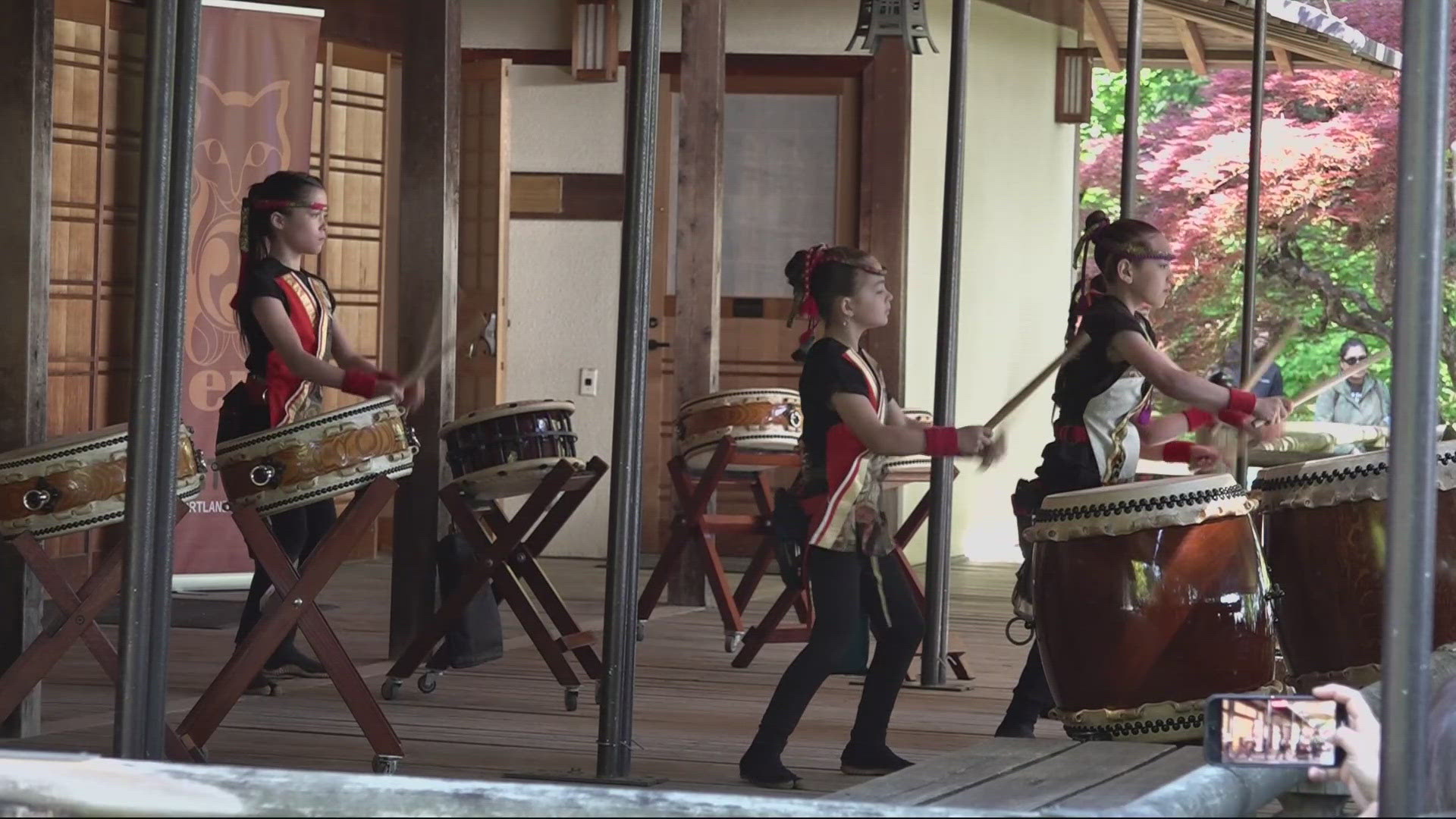 The Portland Japanese Garden marked Children’s Day with koi feeding, origami lessons, and garden adventures for kids and families.