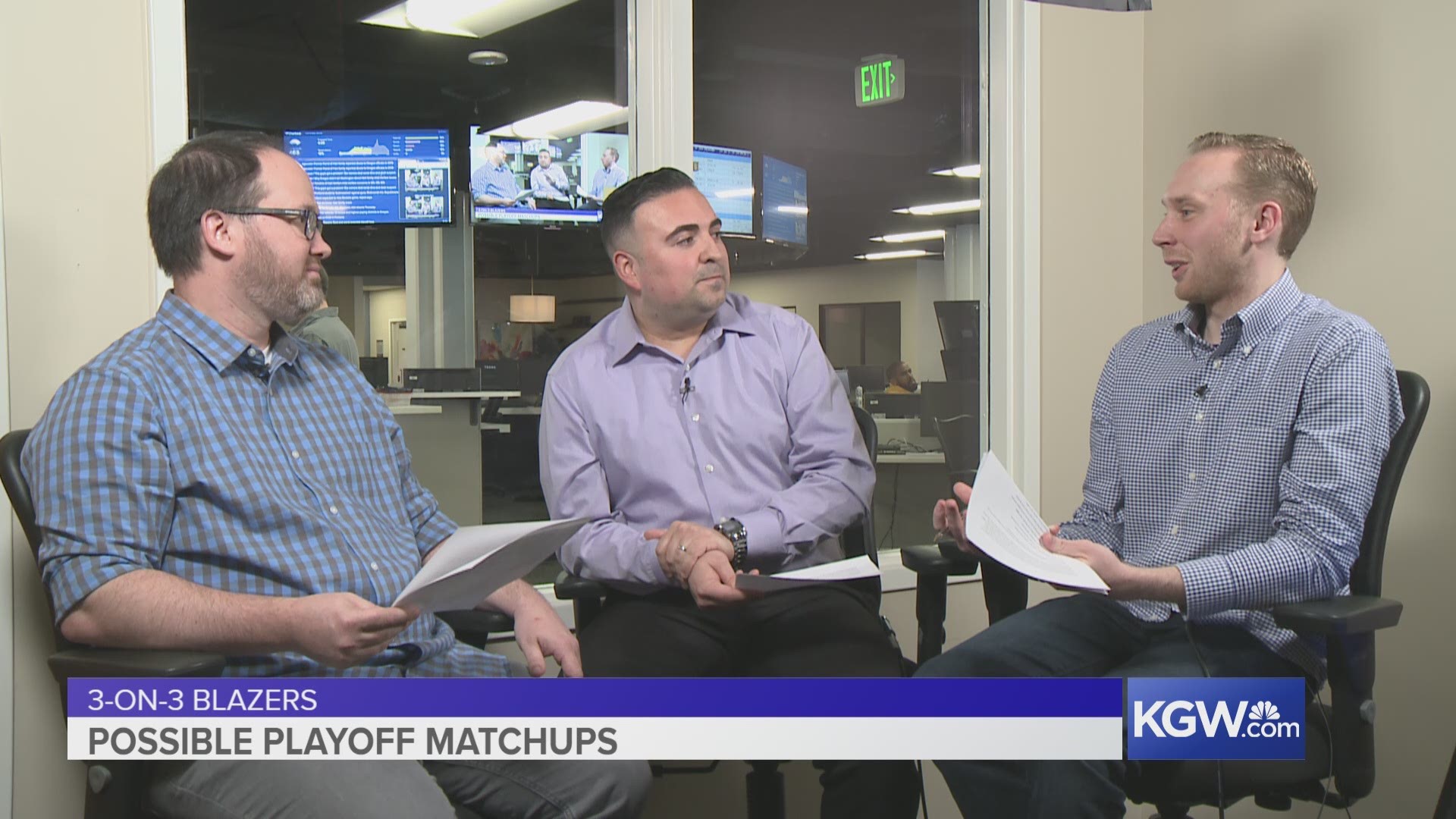 KGW's Jared Cowley, Orlando Sanchez and Nate Hanson predict how the Blazers will fare in their final four games of the 2017-18 regular season.