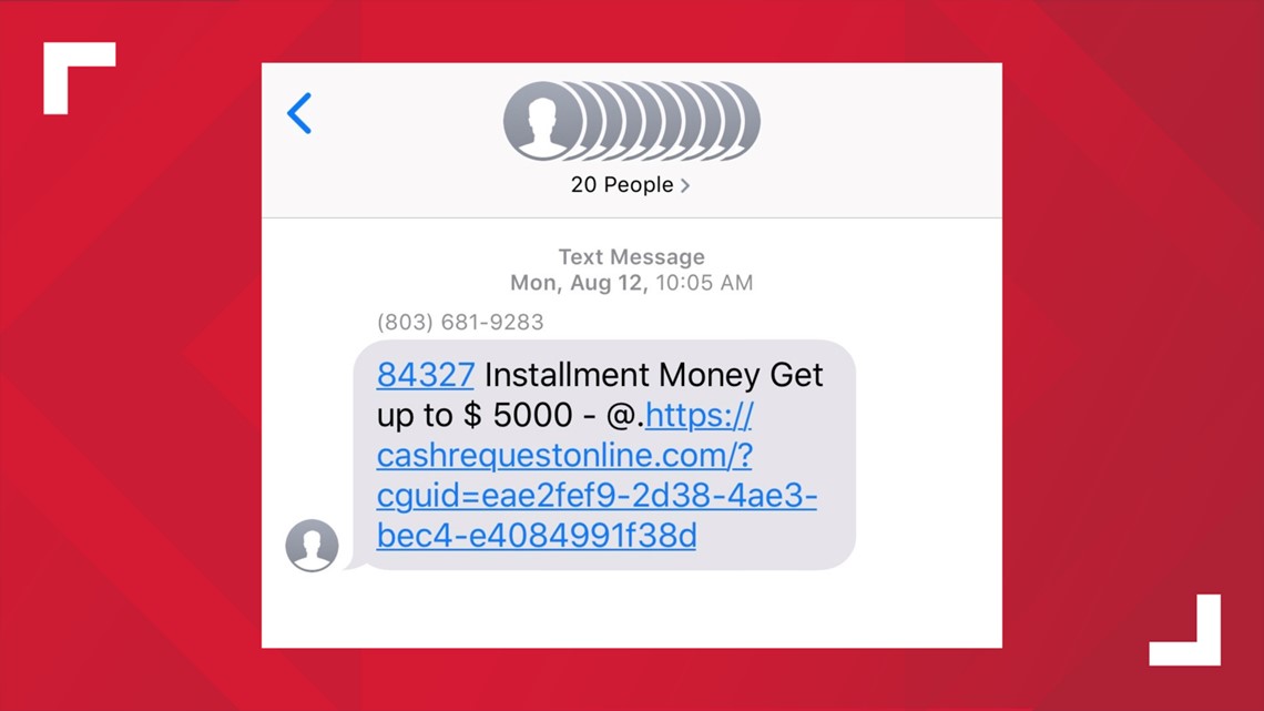 Scam text messages from unknown numbers could infect your phone