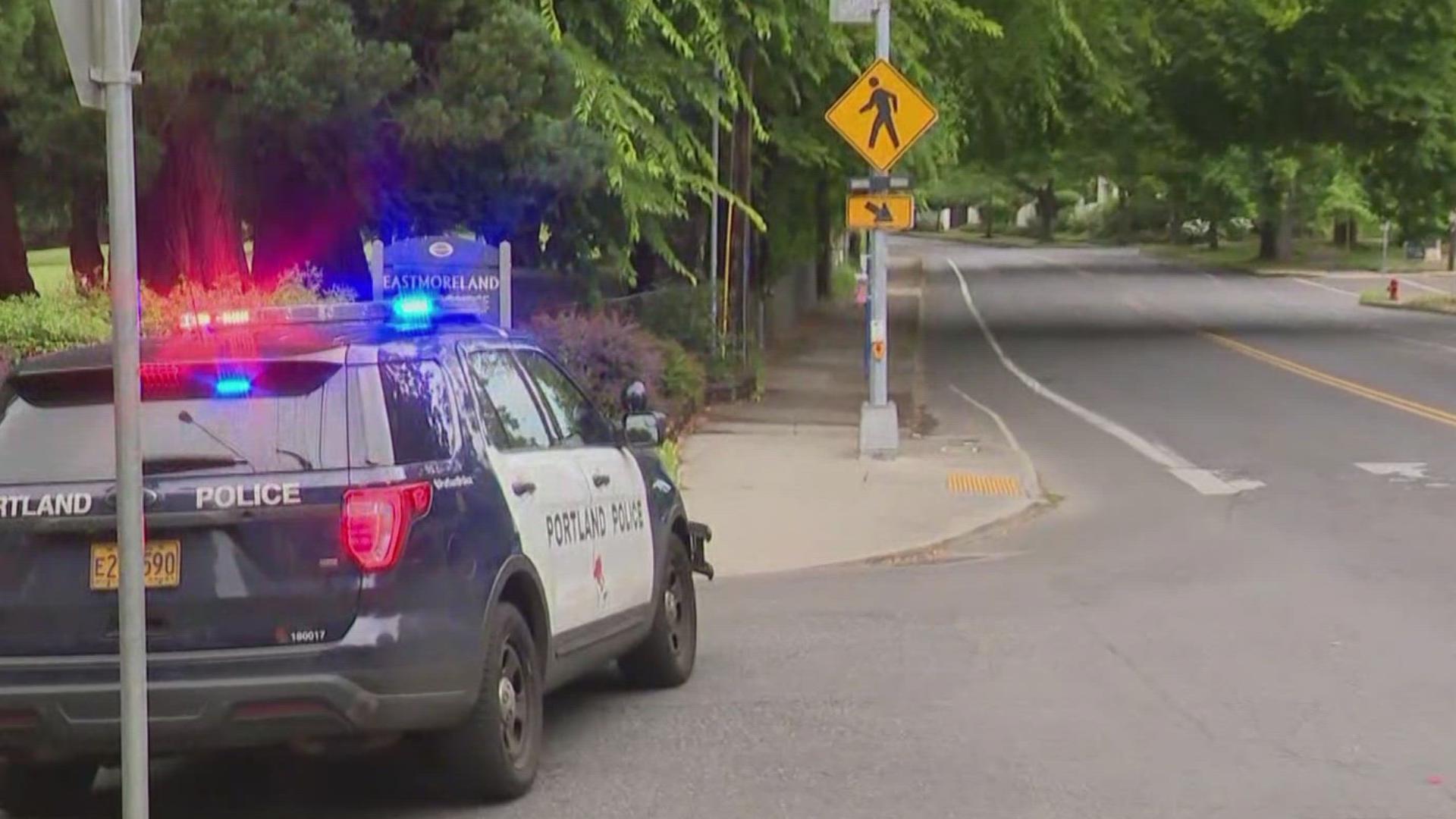 As a precaution, residents near the Eastmoreland Golf Course in Southeast Portland are asked to stay indoors as law enforcement search the area for the suspect.