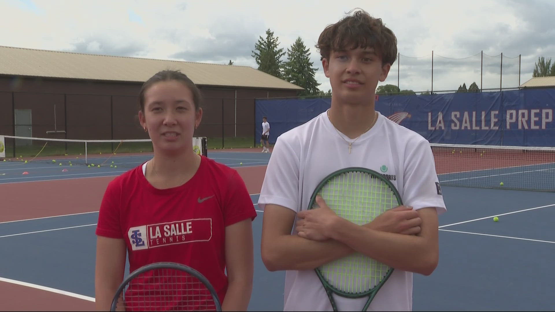 Kennedy Harris is the top player on the school’s girls team, while her brother Kaiden leads the boys. Both won singles state titles in 2024.