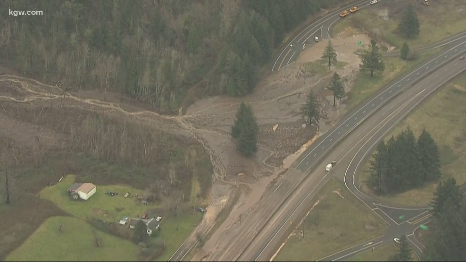 A woman is missing after a landslide near I-84 in the Columbia River Gorge. Tim Gordon has the latest.