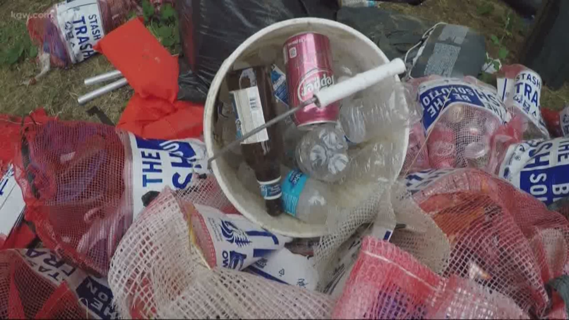Hot weather has made it a busy year at local rivers. Authorities say that's lead to people dumping tons of trash into the Clackamas River.