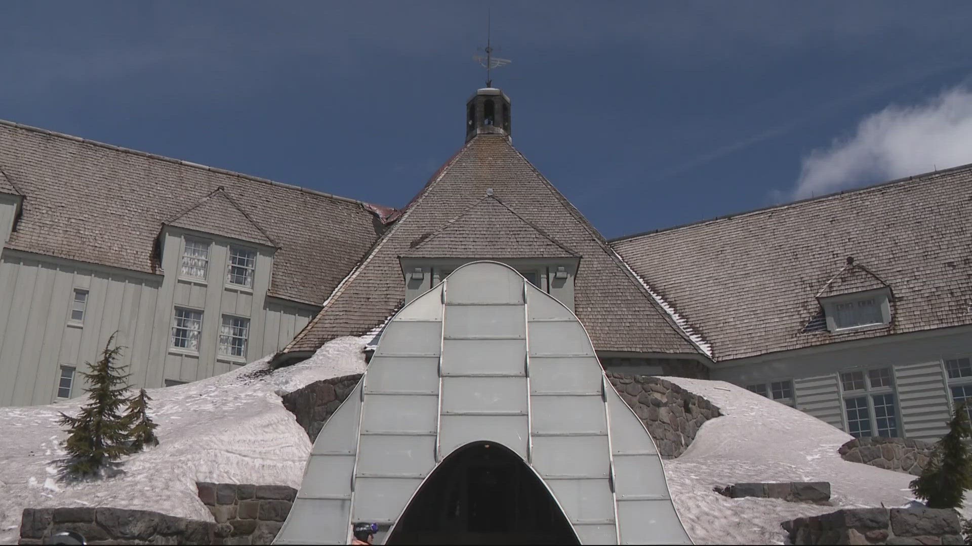 A fire broke out at Timberline Lodge in Government Camp Thursday evening.
