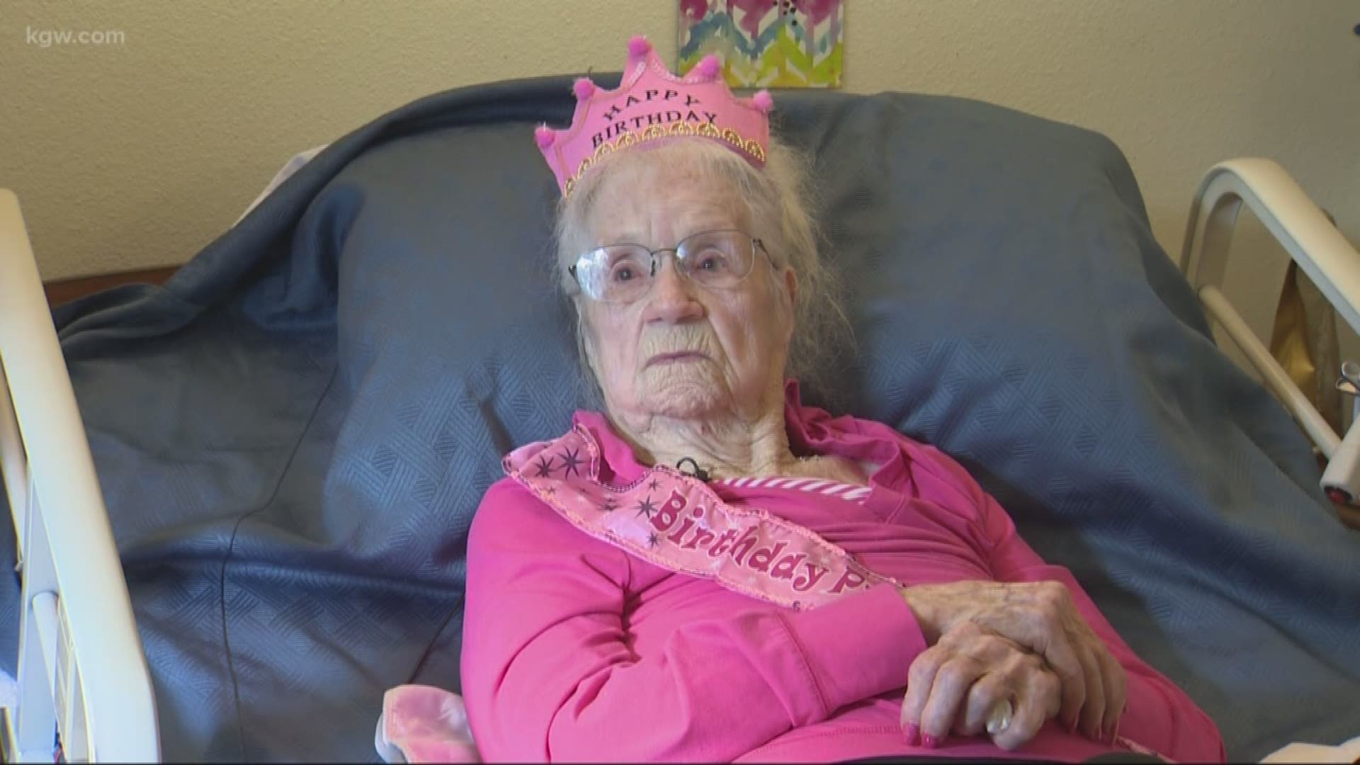 Wish come true: 'Cute' Keizer firefighters celebrate woman's 104th birthday