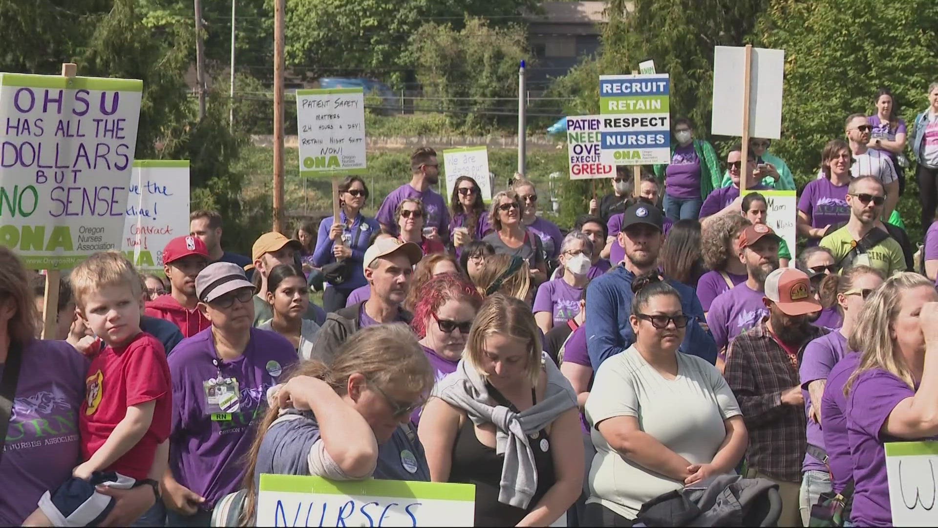OHSU nurses voted to authorize strike