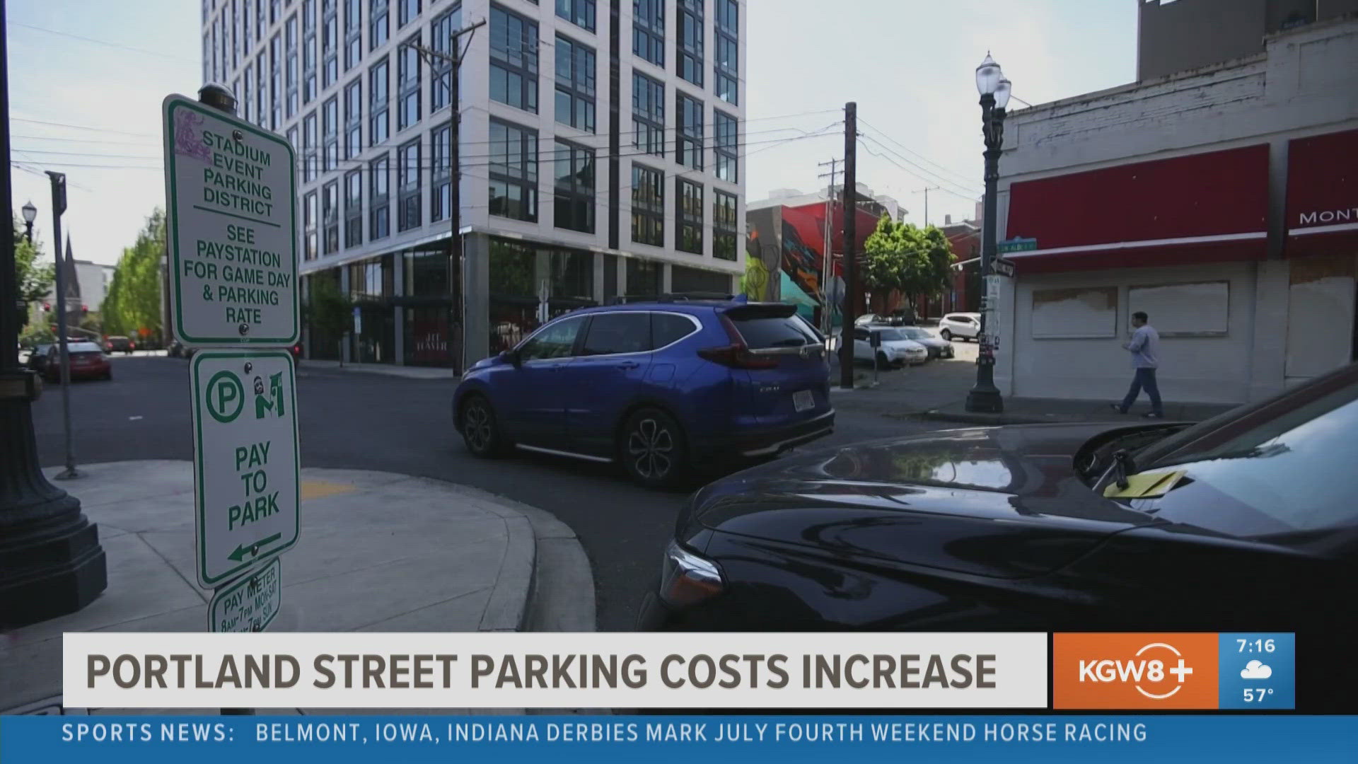 The Portland Bureau of Transportation updated street parking rates on Monday across the city's five parking districts, including downtown.