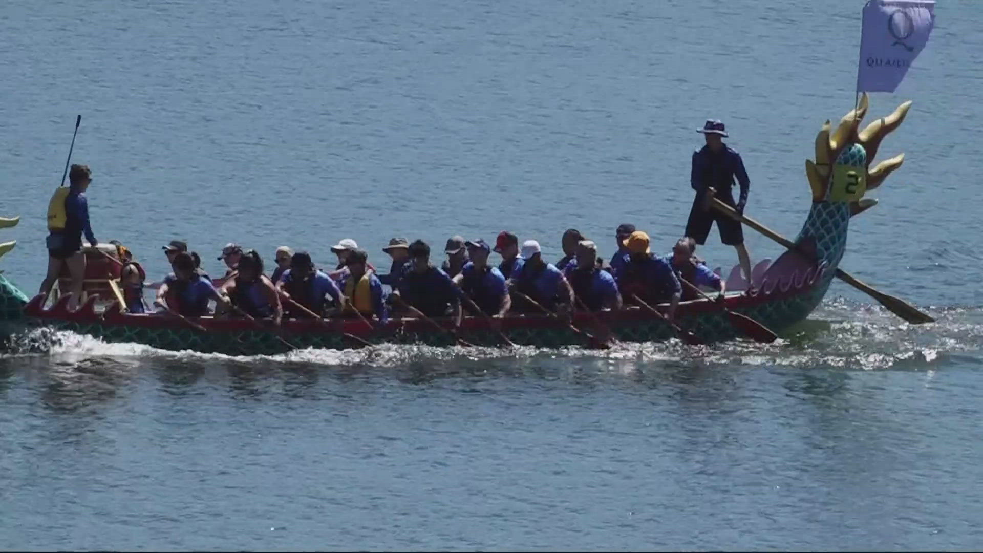 Local, national and international teams competed on the Willamette River; more races are tomorrow on the Willamette near Hawthrone Bridge. 