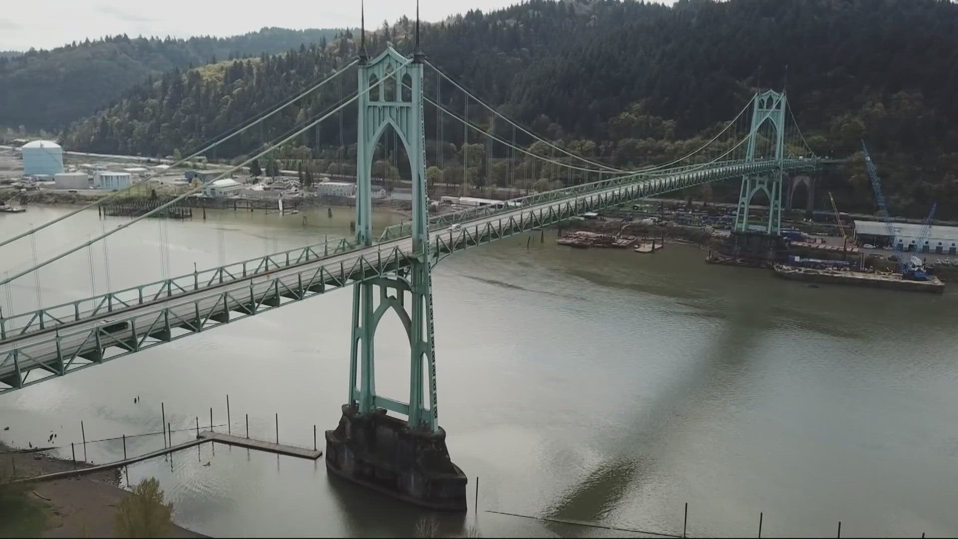 The NTSB identified two bridges in Oregon, Astoria-Megler and St. Johns, and one in Washington, Lewis and Clark, to be assessed in case of a vessel strike.