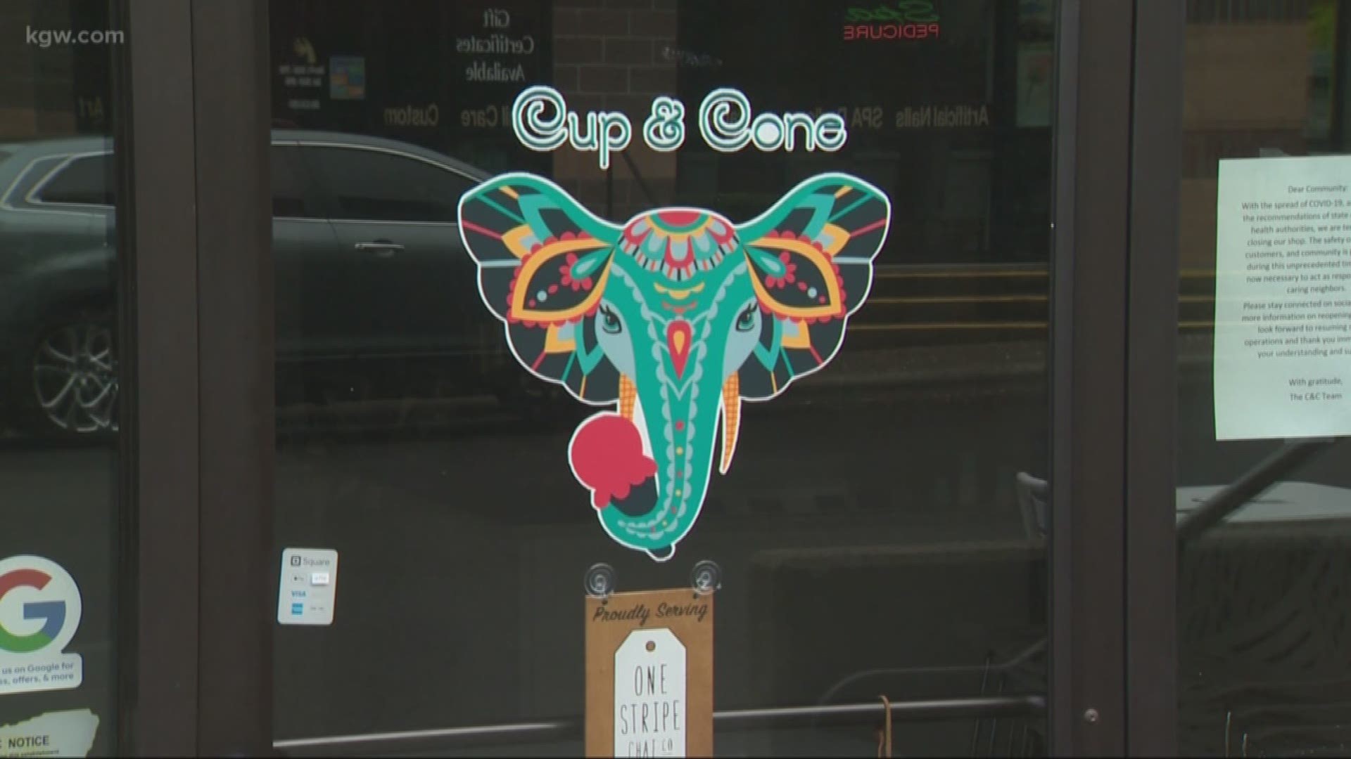 We've shared many stories of people honoring the heroes among us during this pandemic. One specialty ice cream shop, Cup & Cone, is getting into the action.