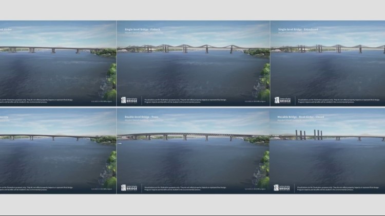 Interstate Bridge replacement team unveils first 3D images of design possibilities