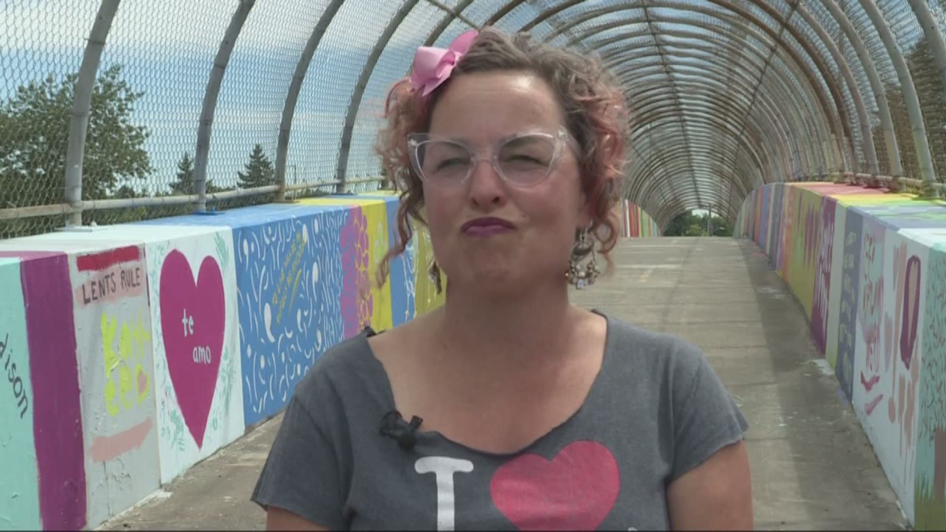 A Portland bridge art project is tangled in red tape.