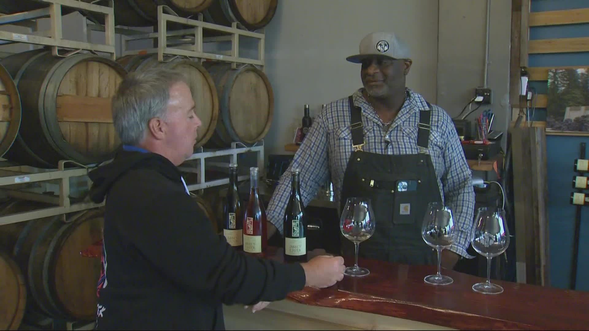Bertony Faustin, the owner of Abbey Creek Winery in North Plains, is all about using wine to bring people together.