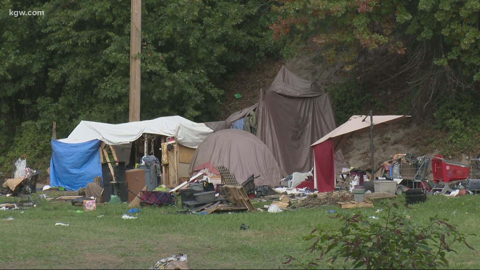 Let’s take a look at the homeless camp presence at Delta Park now and from the archives.