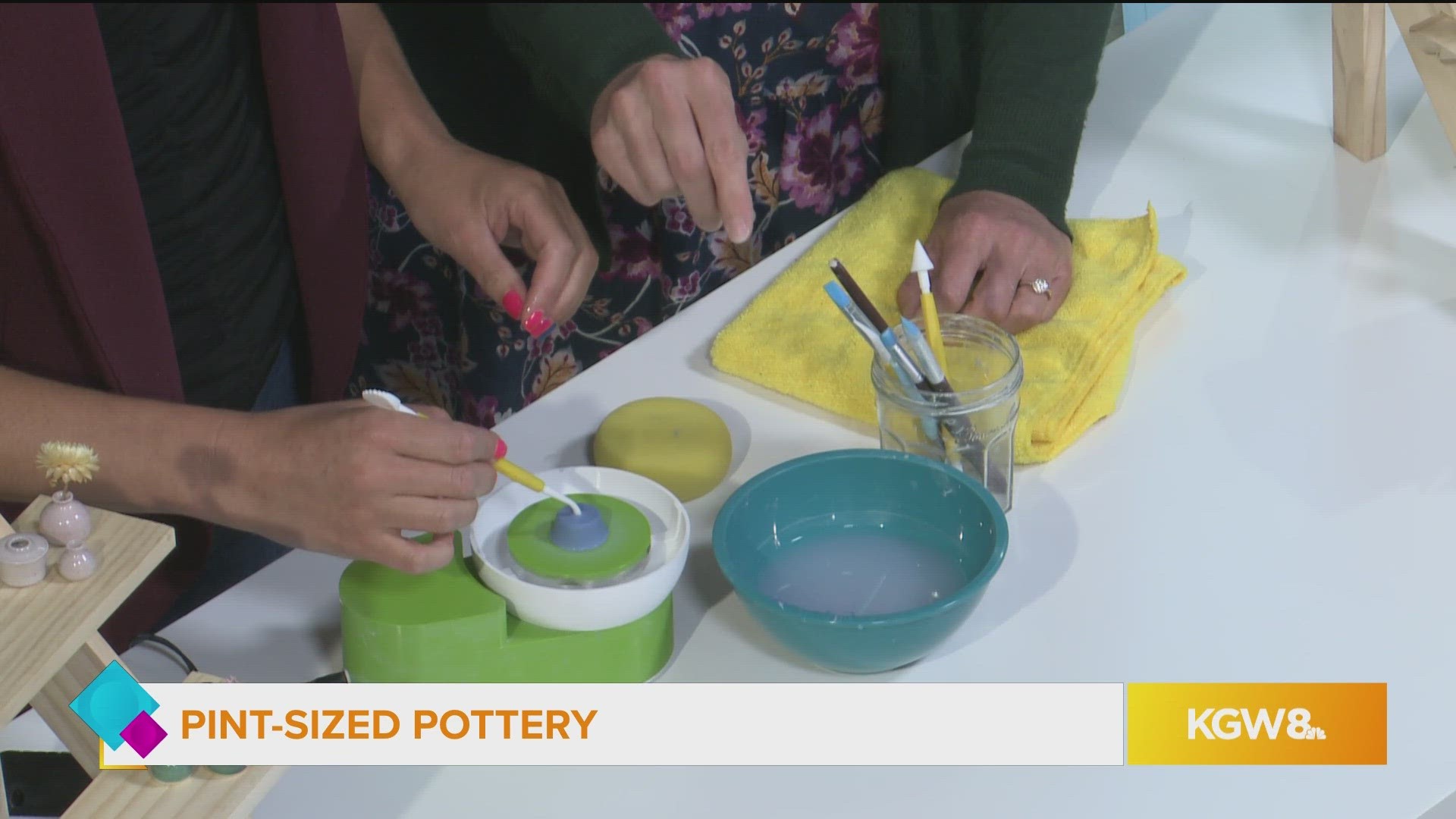 Rachael Harms-Mahlandt shows us how she creates her miniature pottery