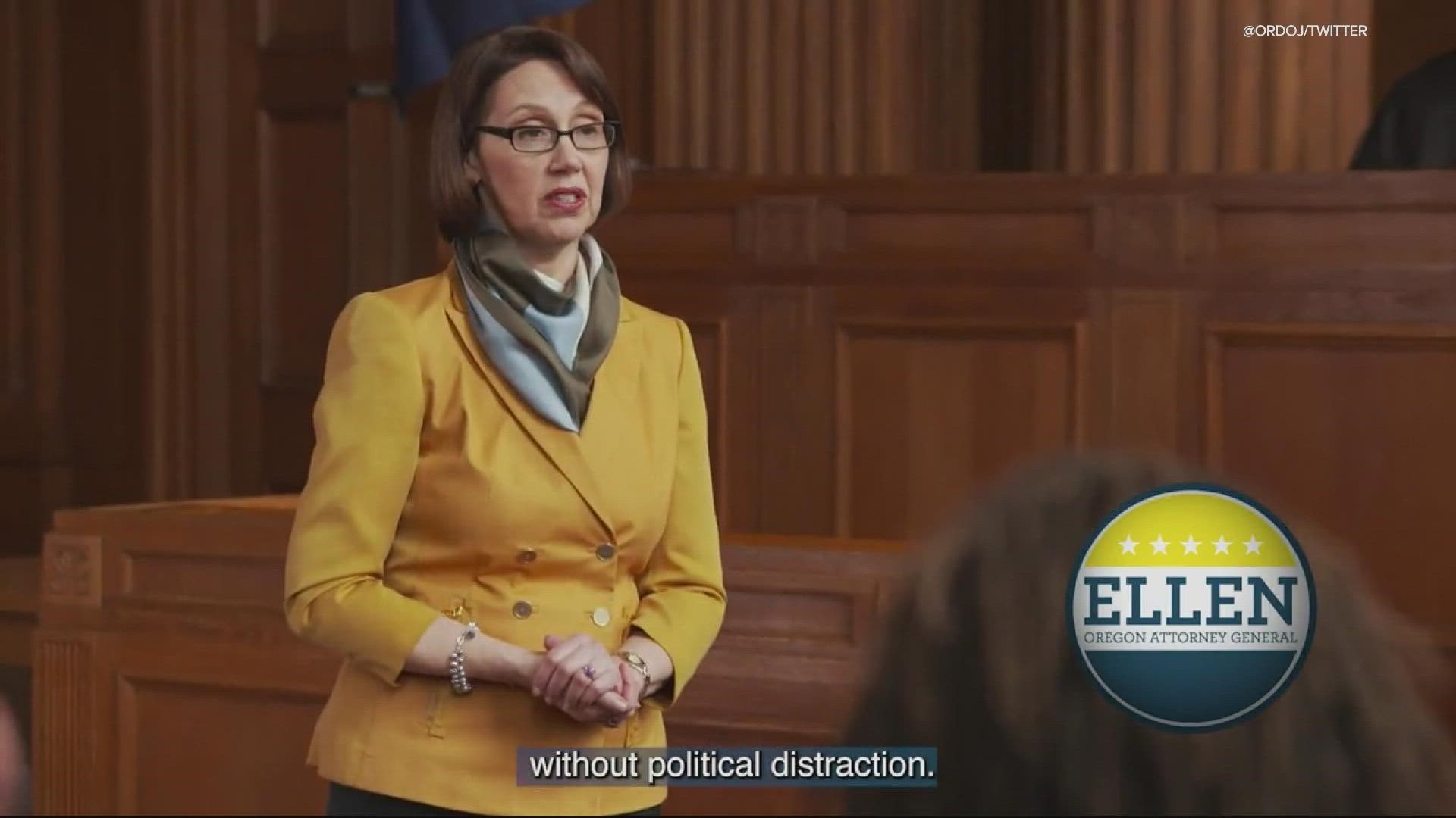 Oregon’s attorney general had been considered a likely contender in the governor’s race, but instead posted a two-minute video about her decision not to run.