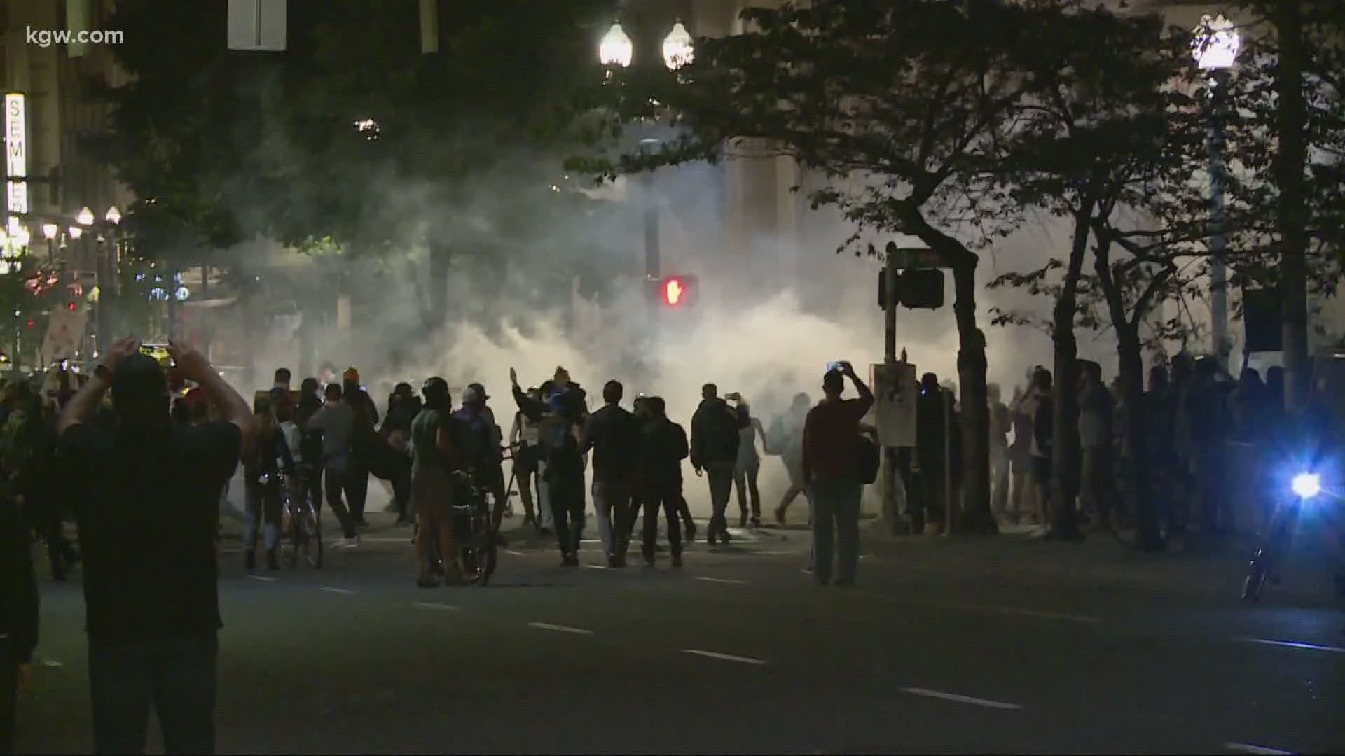 Some residents told KGW they are kept awake at night by the fireworks, flash bangs, and tear gas.