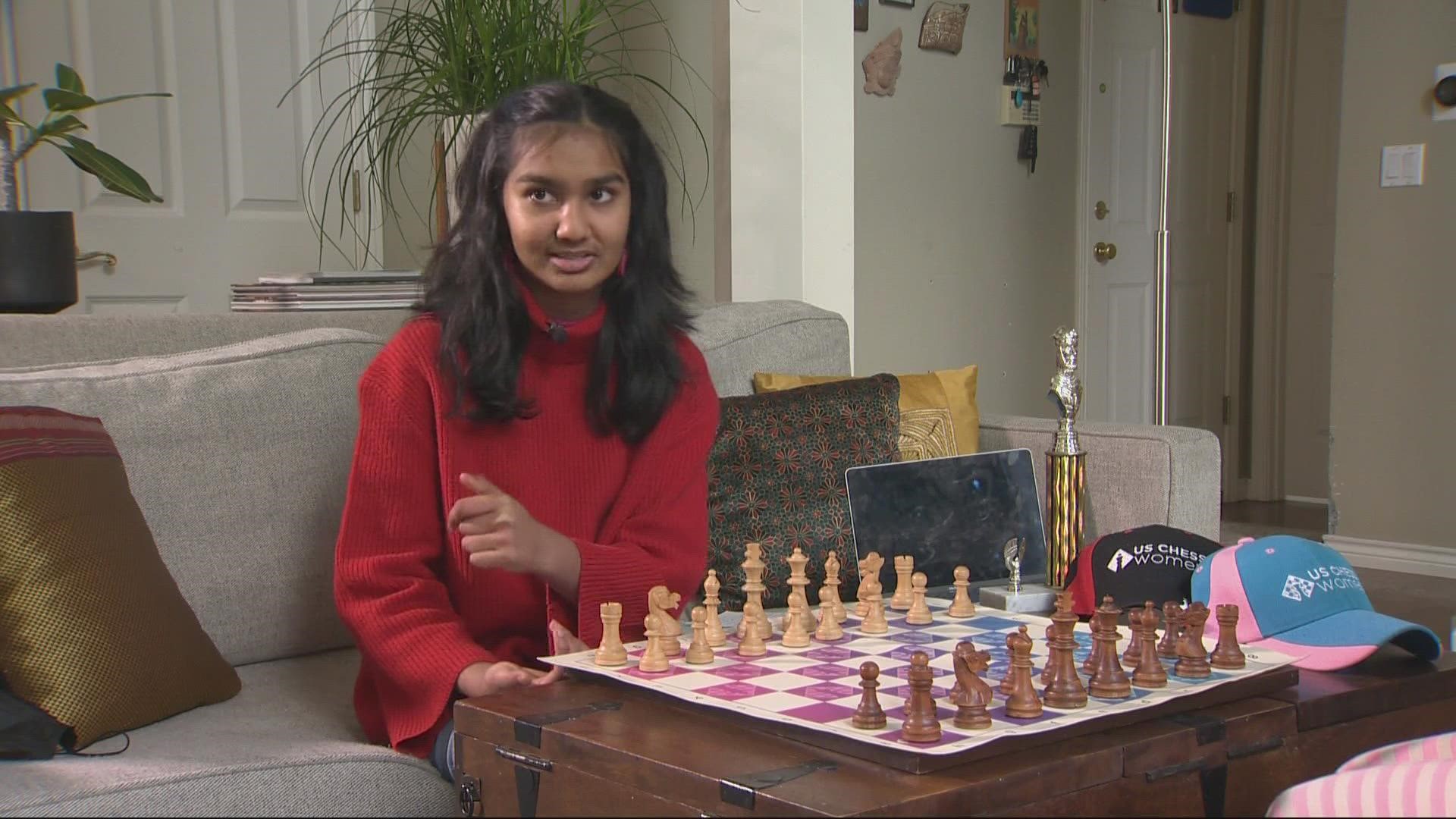 Through Chess4Girls PDX, Nesara Shree is helping girls improve their skills and feel confident competing in tournaments.