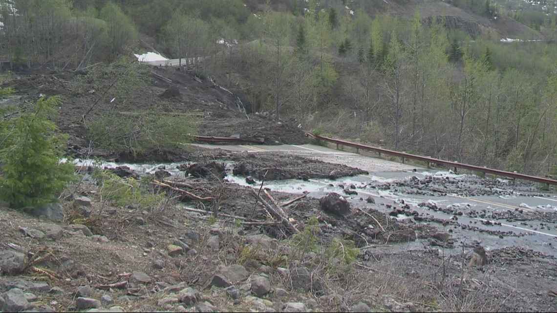 Slide near Mount St. Helens could block road access to observatory for months