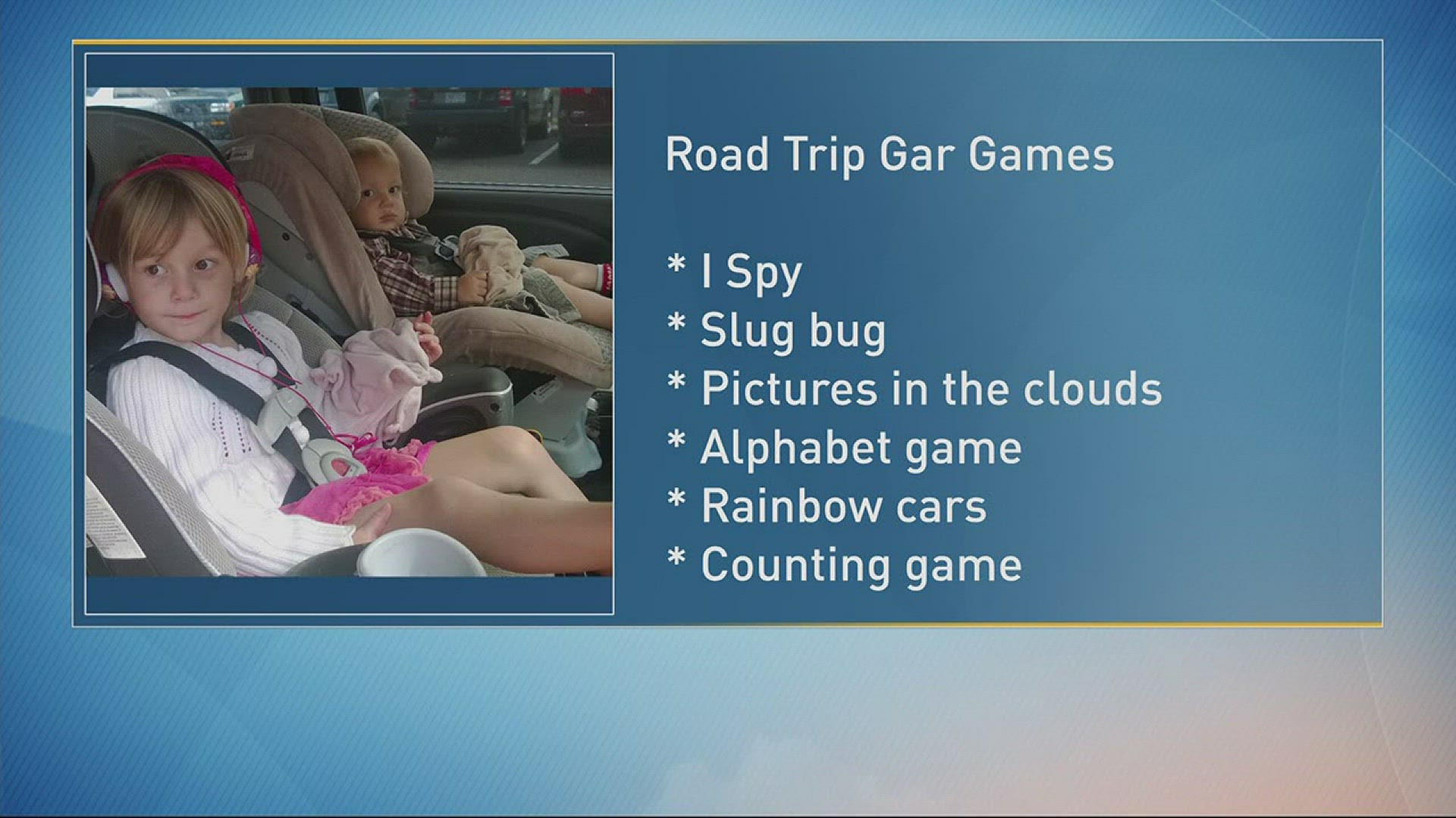 Parenting SOS: Road trips games for the car