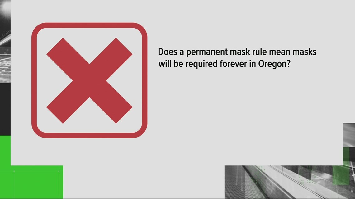 No, Oregon's proposed 'permanent' mask rule is not going to remain in place forever