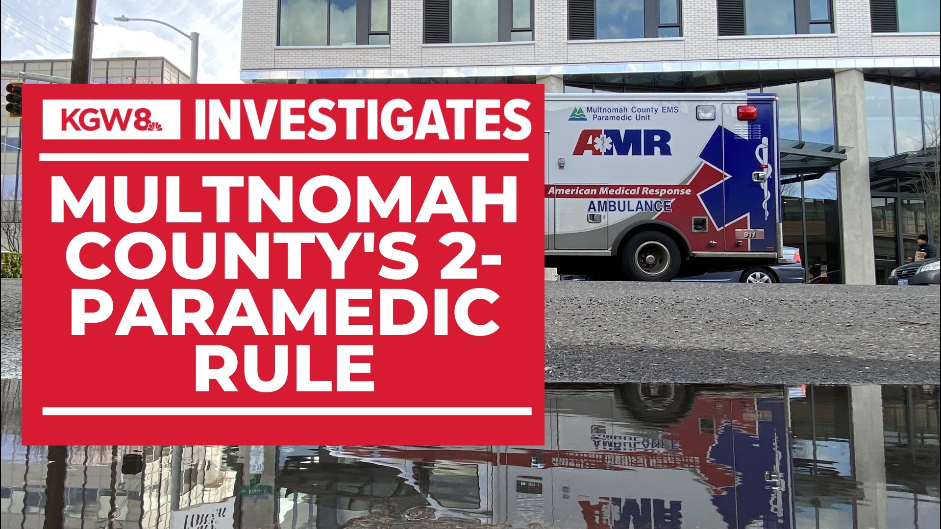 Ambulance provider AMR says the unusual rule is contributing to staffing shortages that hurt response times. Paramedics say it's there for a reason.