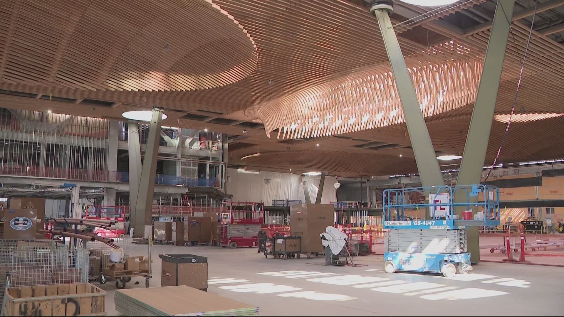 KGW got a sneak peek of the $2 billion project to remodel Portland International Airport's main terminal. Construction is expected to wrap up in late 2025.