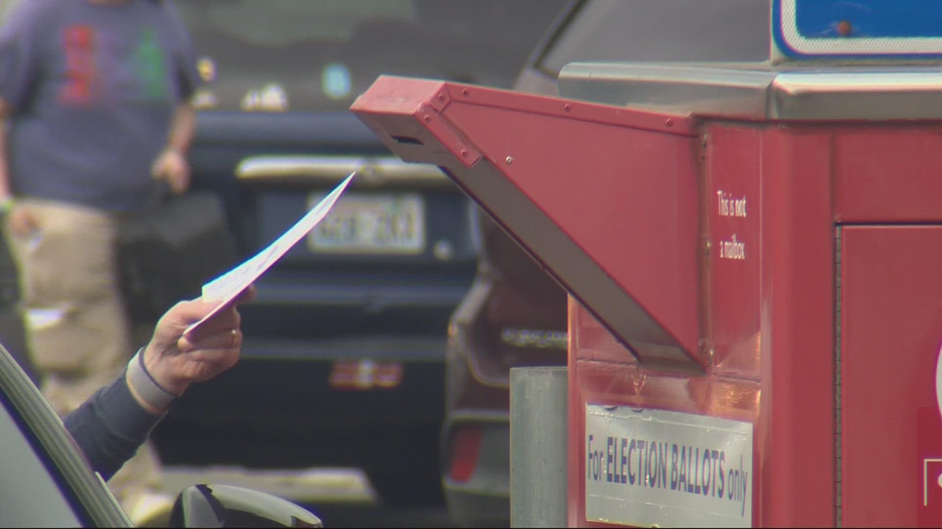 Voters have until Election Day to mail or drop off their ballots in time to be counted. KGW’s Tim Gordon reports.