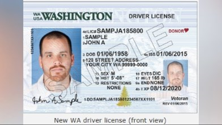 washington drivers license template blank