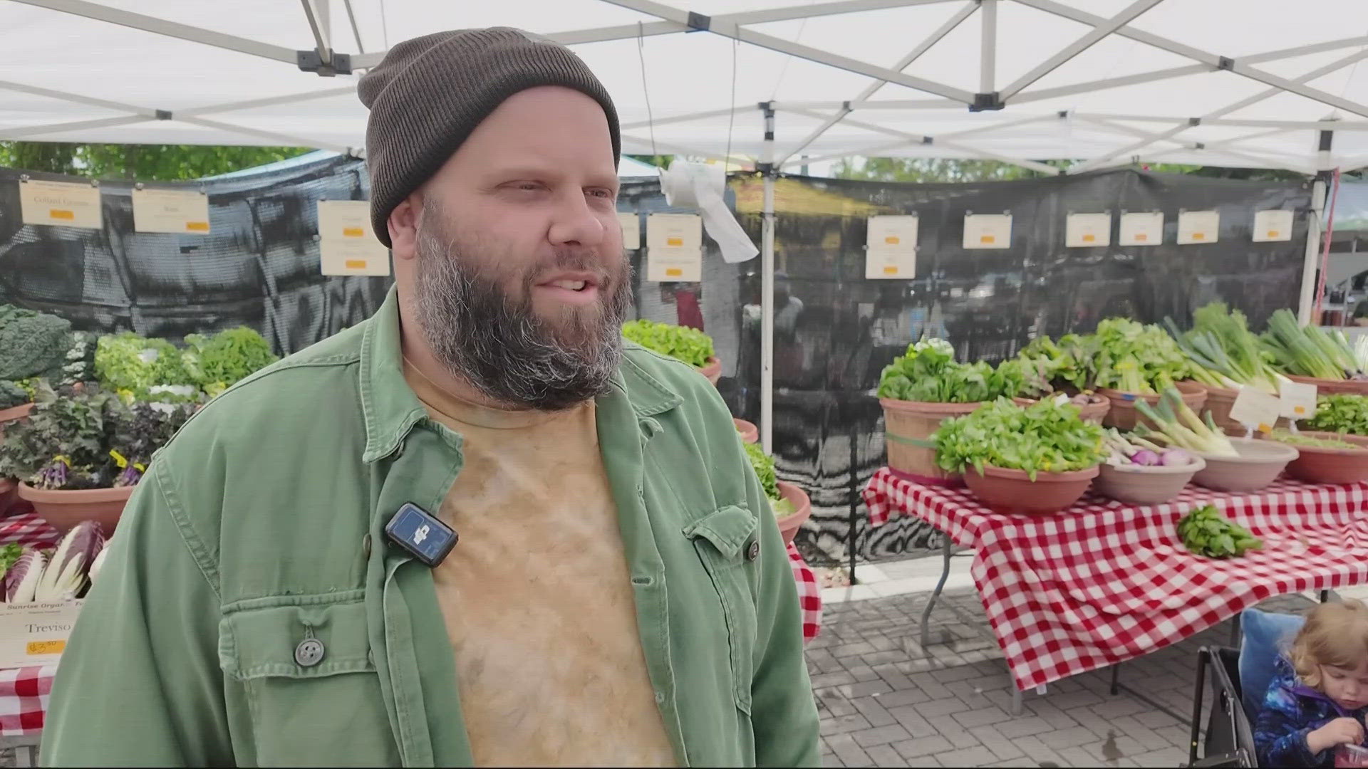 The farmers market runs from 9 a.m. to 2 p.m. every Sunday through Nov. 23.