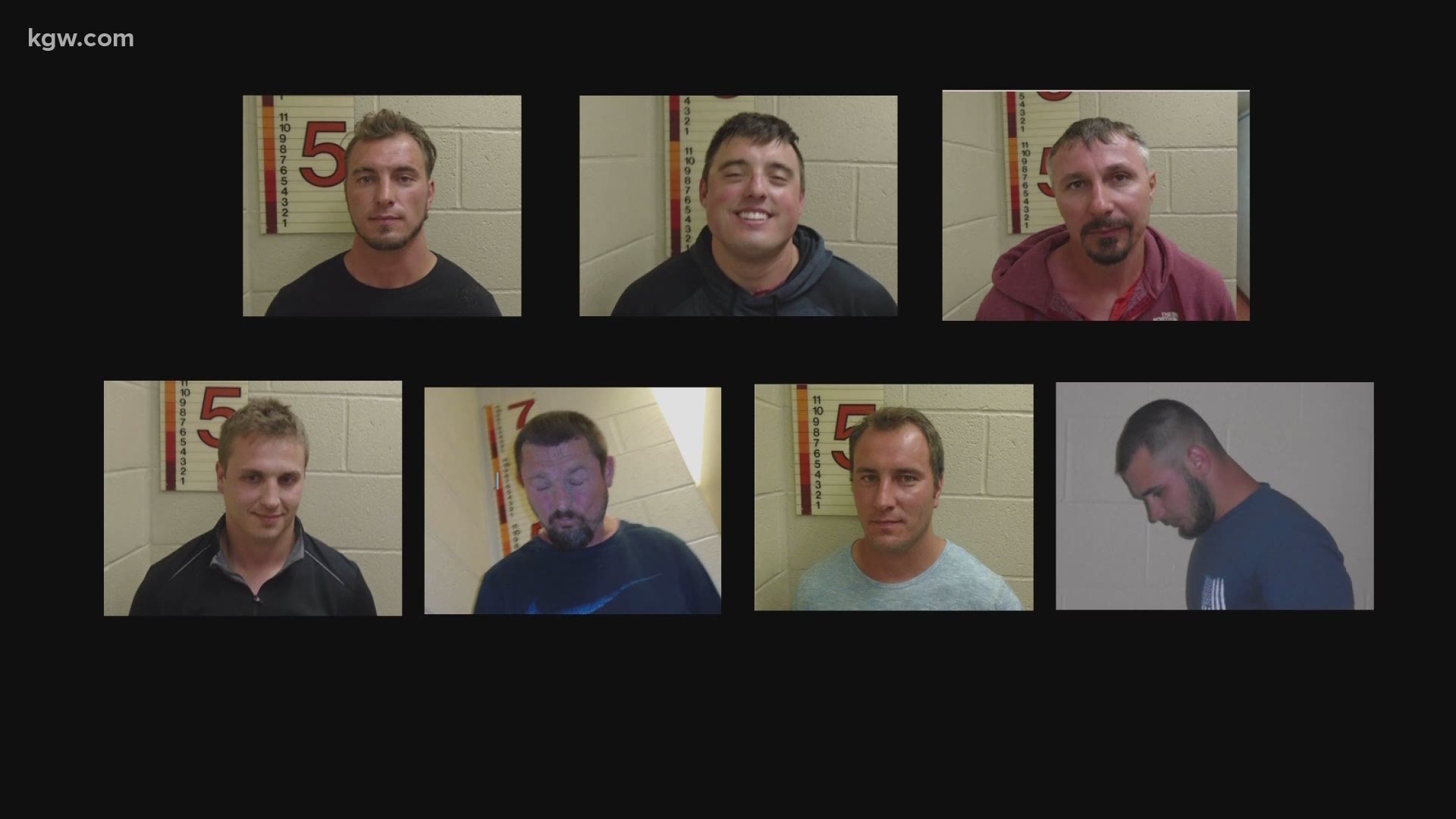 Police arrested 7 men from Clark County after they allegedly yelled racial slurs, gave Nazi salutes and threw fireworks at a Black family.