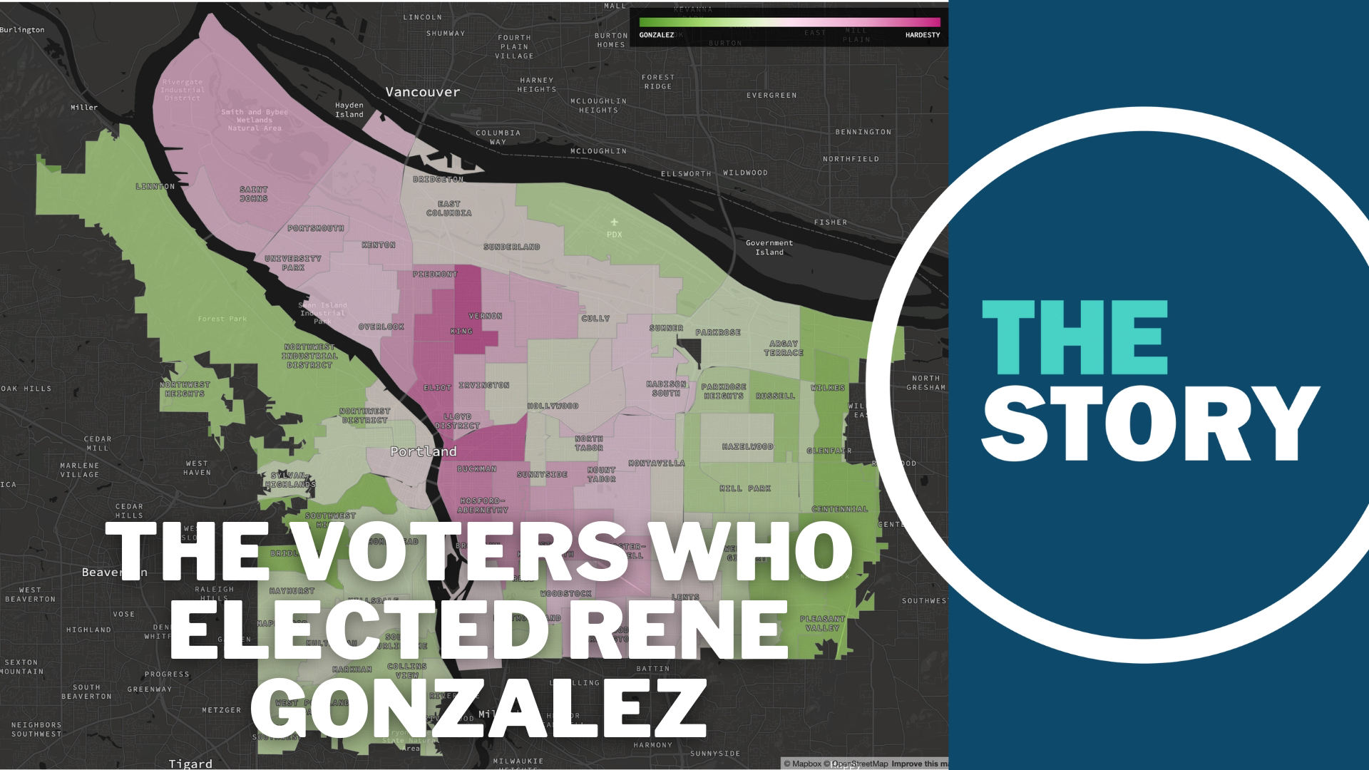 Rene Gonzalez managed to win both the wealthy west side and the more diverse, lower-income neighborhoods of east Portland.