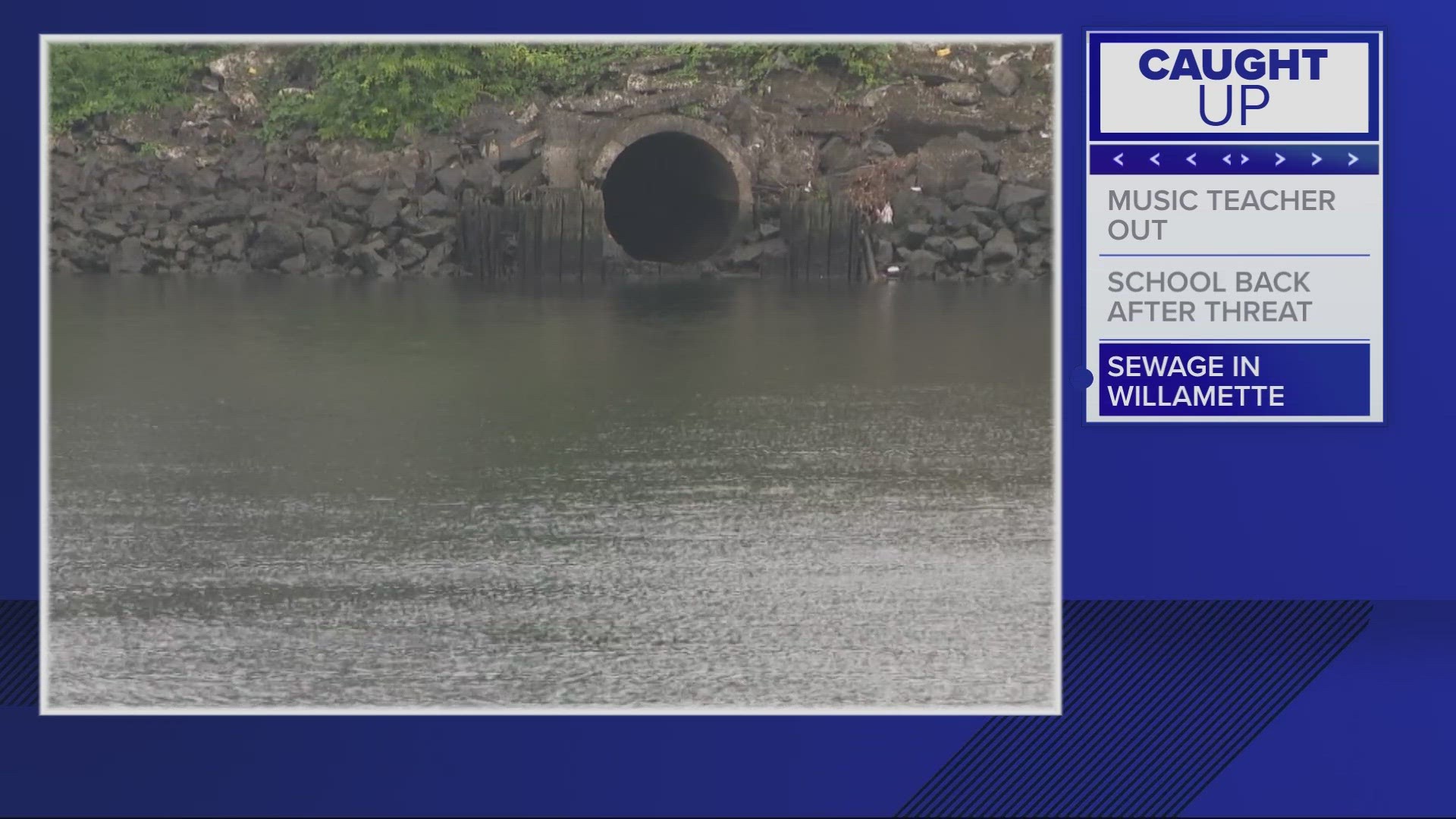 Nearly 11,000 gallons of sewage were discharged into the river early Monday morning, according to Portland's Bureau of Environmental Services.