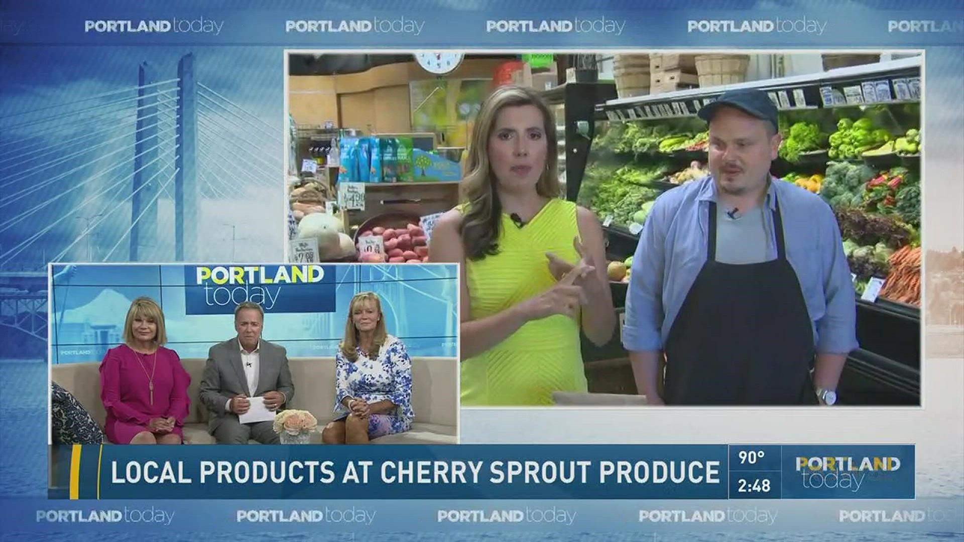 Local products at Cherry Sprout Produce