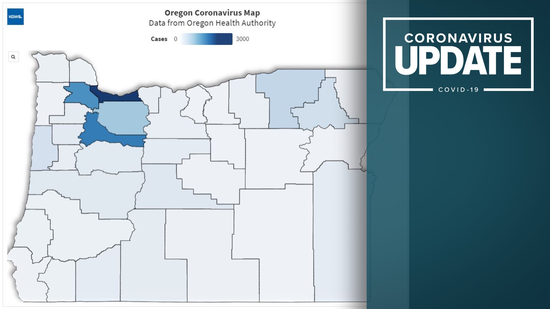Latest data on cases of COVID-19 in Oregon | kgw.com