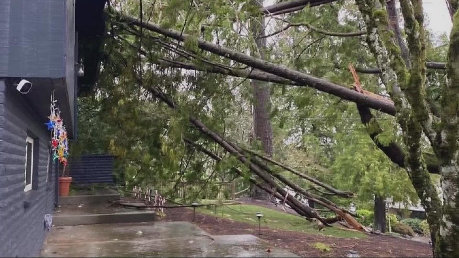 Residents off SW Canyon Road are among several pockets in the dark for a third day after high winds swept through early this week.