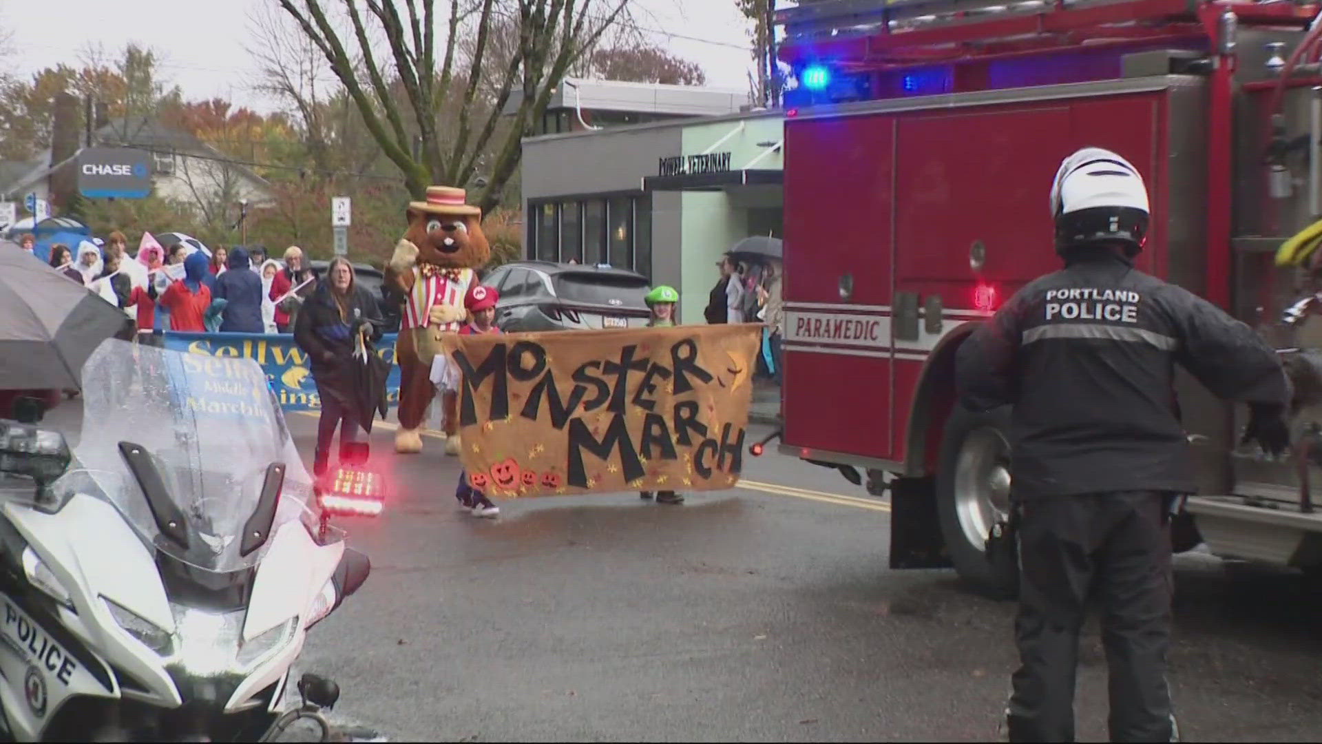 Kids of all ages donned their spookiest and silliest costumes at the annual "Monster March" down Milwaukie Avenue.