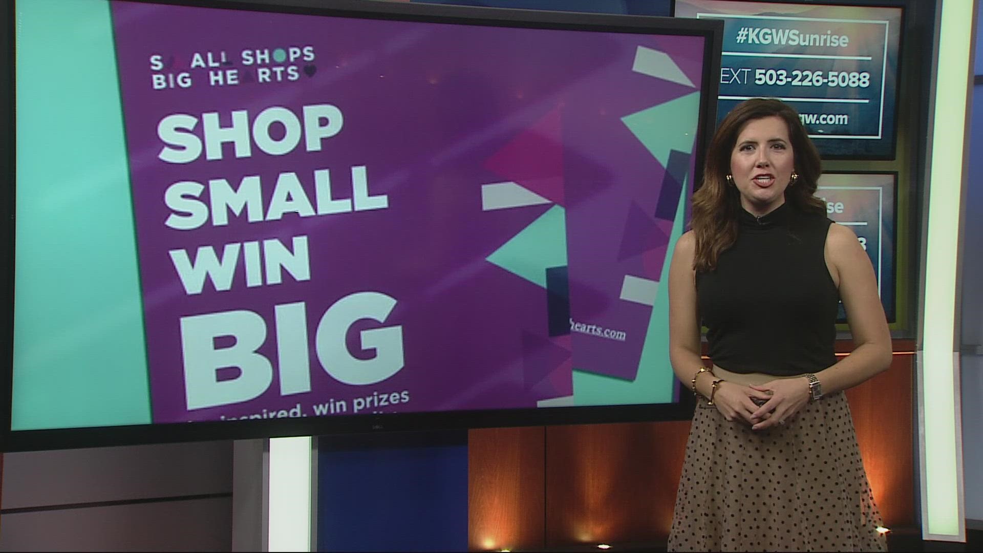 Small Shops Big Hearts is a campaign to expand what's known as Small Business Saturday. Thanks to a locally-made phone app, you can win stuff while you shop!
