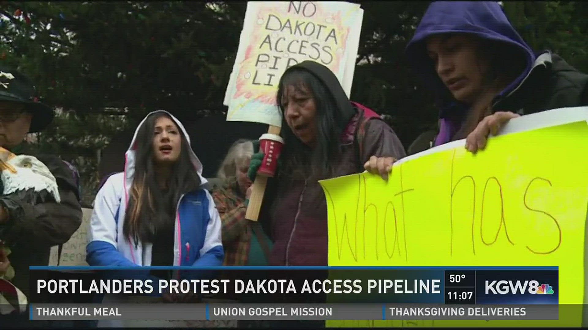 Portlanders protest Dakota Access Pipeline