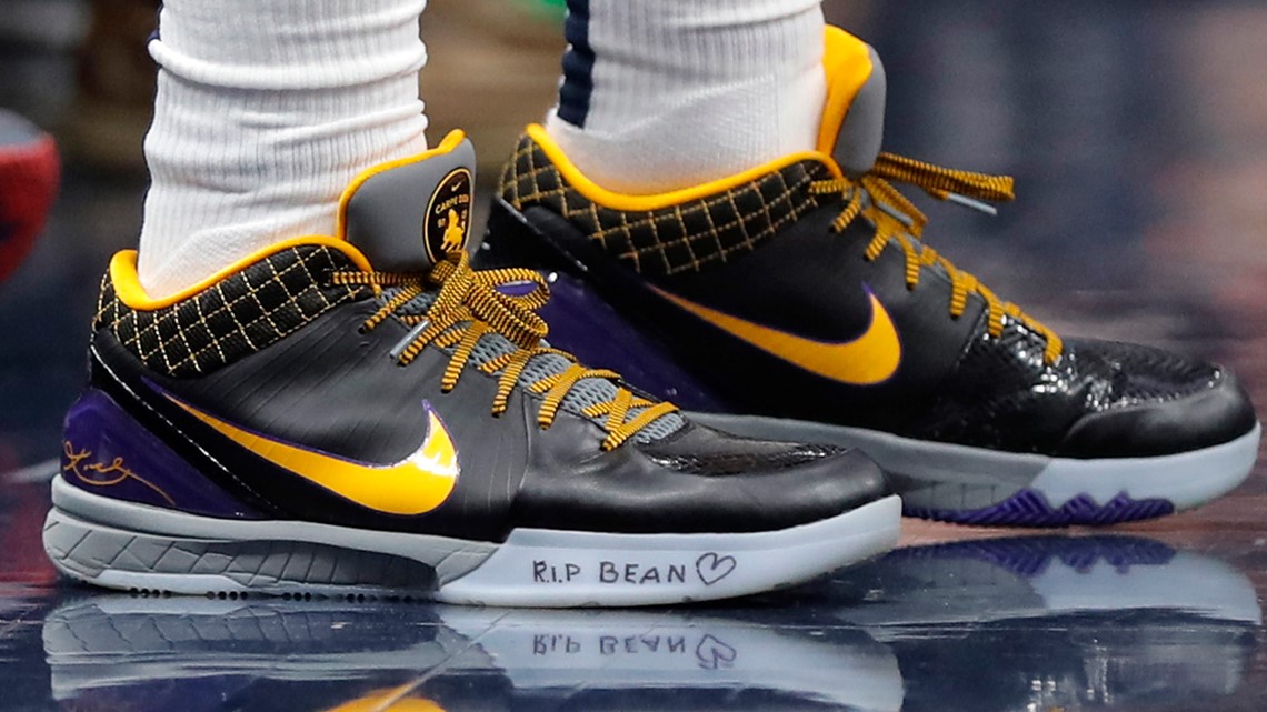 NBA players share tributes to Kobe Bryant on sneakers | kgw.com