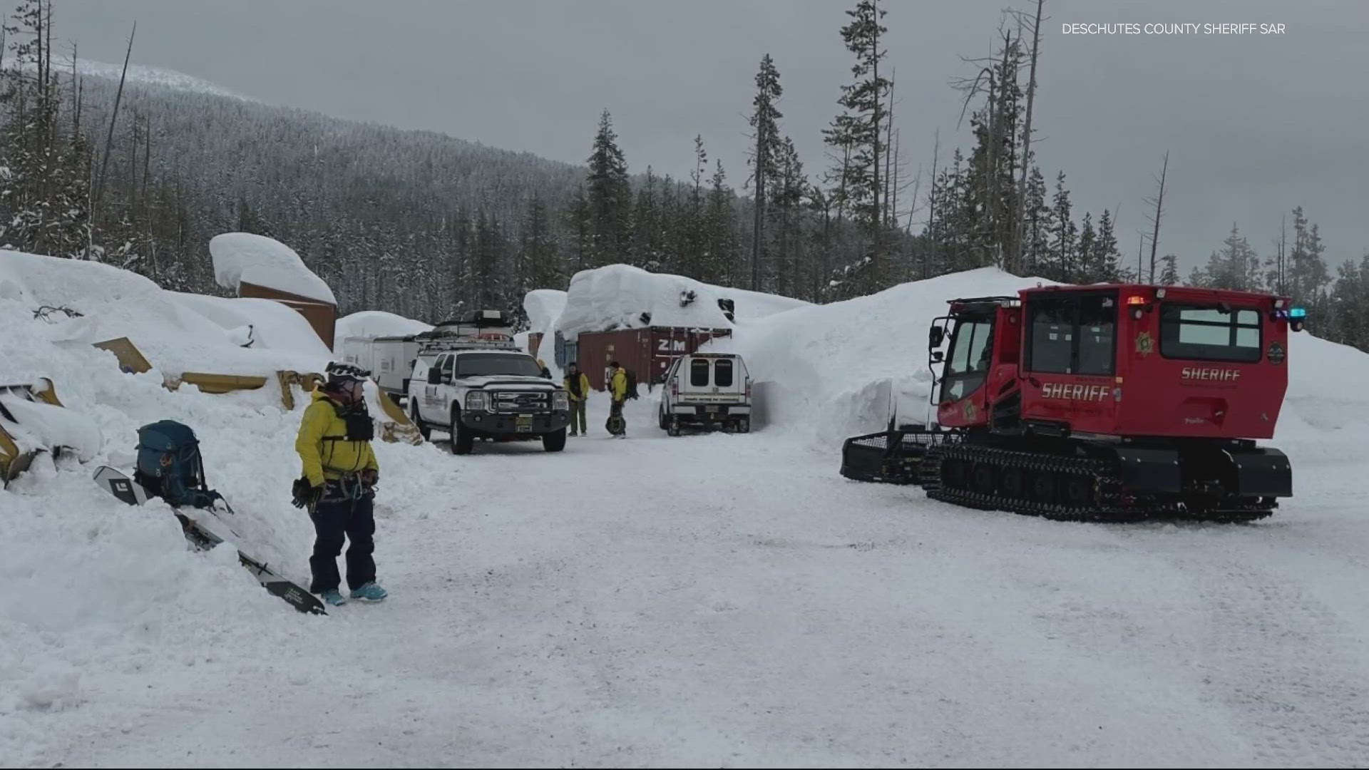 Search and rescue crews were responding Tuesday to a report that an avalanche might have buried at least one person in Oregon’s central Cascade Mountains.