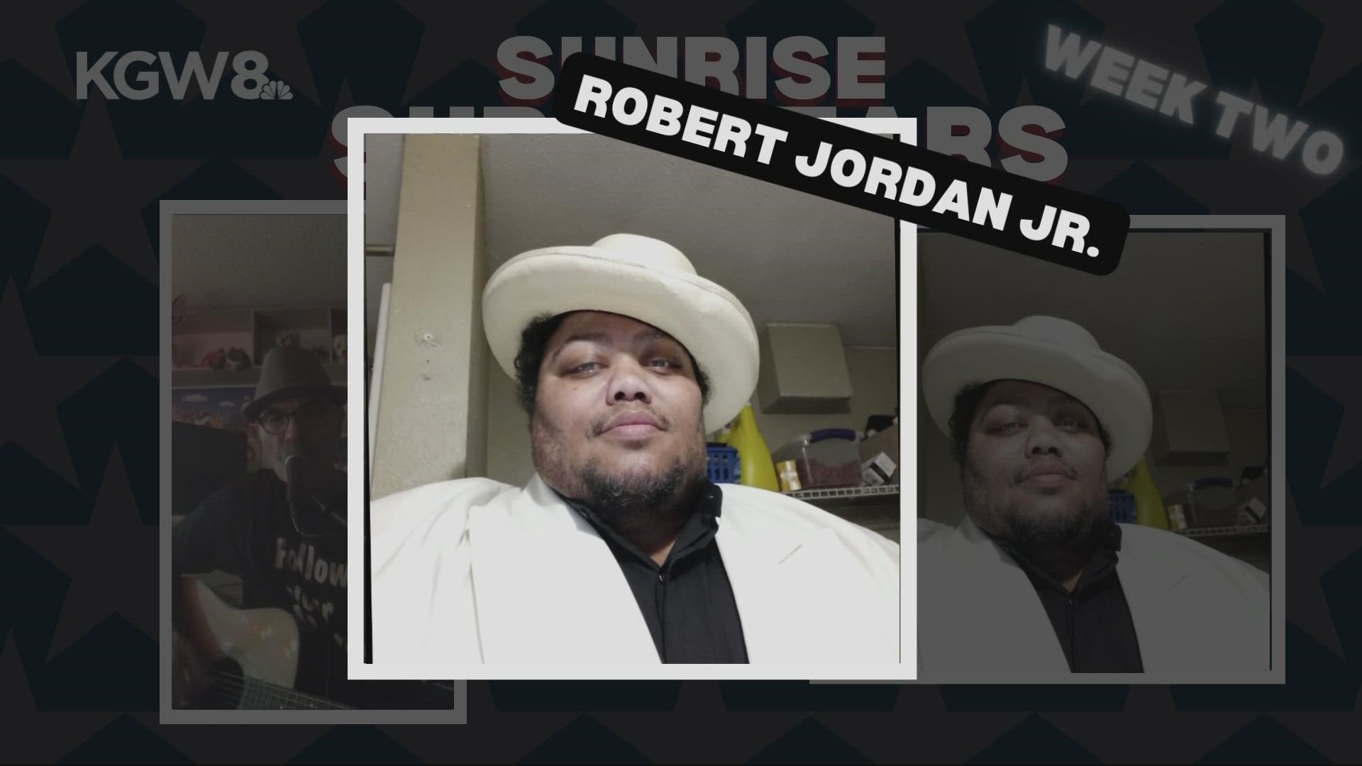 Singer Robert Jordon has the chance to compete for the grand finale prize of performing on KGW News at Sunrise.