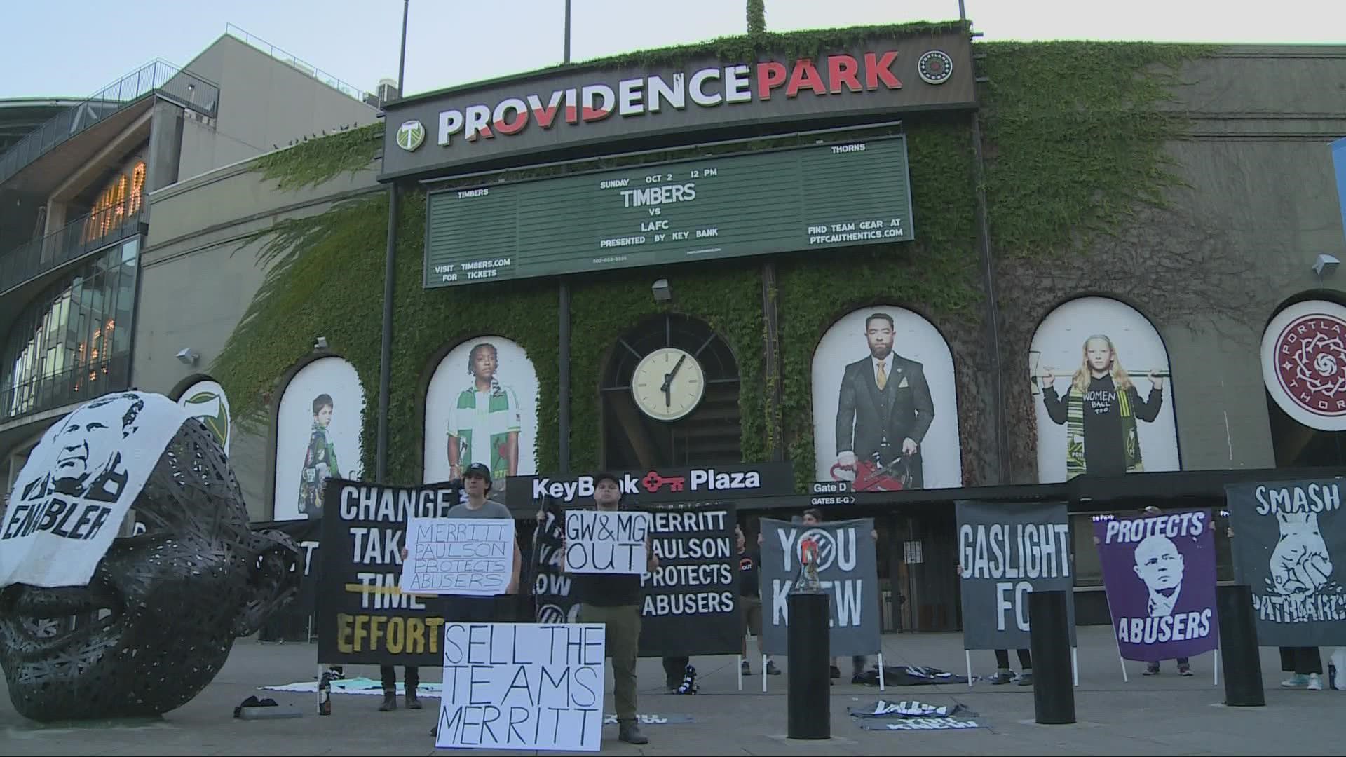 More fallout from the report outlining sexual and emotional abuse in the National Women's Soccer League. Supporters of Portland Thorns are calling on owner.