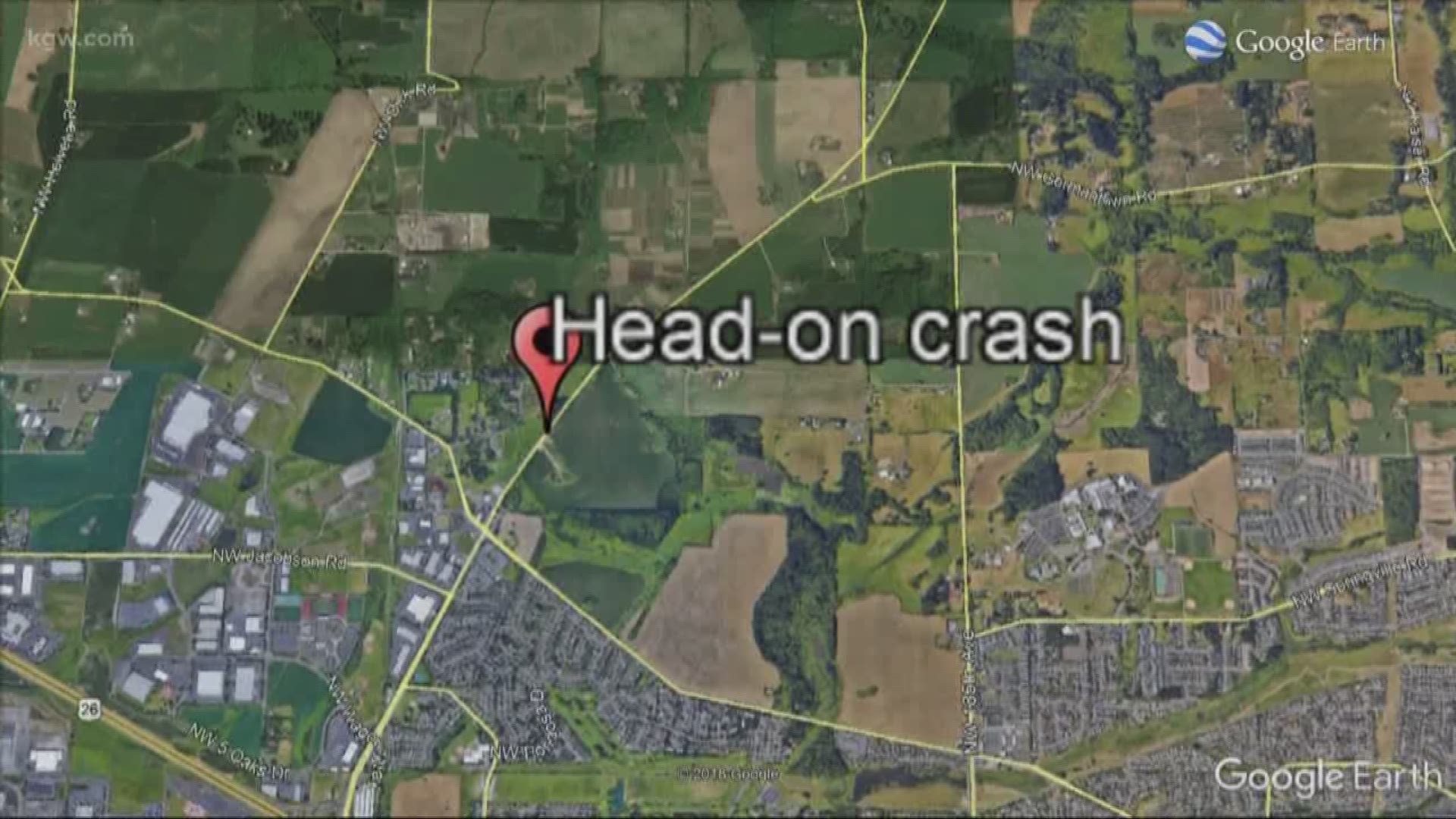 Head-on crash in Hillsboro