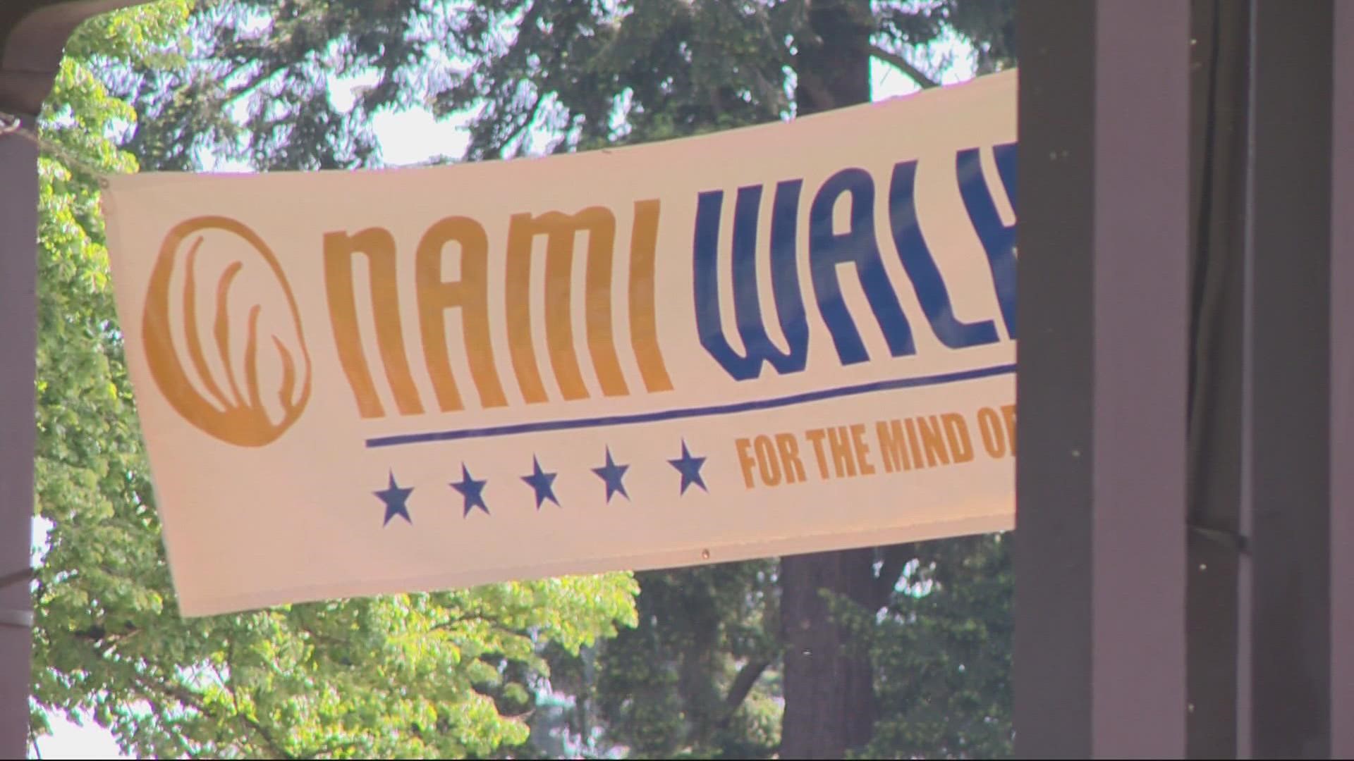 National Alliance on Mental Illness Northwest held its biggest fundraiser of the year at Peninsula Park in North Portland on Sunday. KGW's Brittany Falkers reports.
